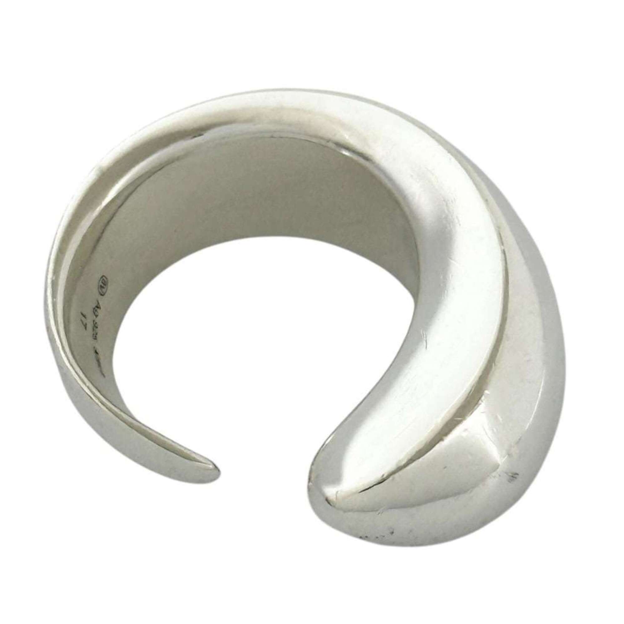 Bottega Veneta Silver 925 Band Ring (Pre-Owned)
