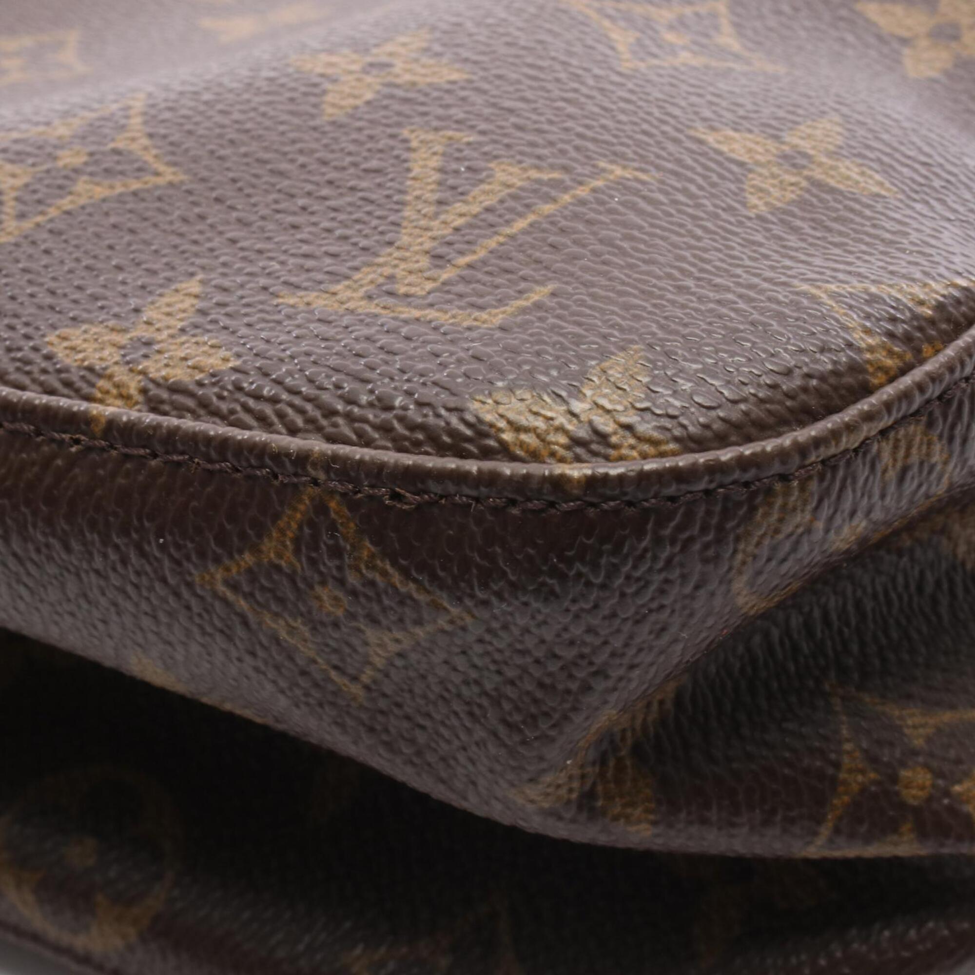 Louis Vuitton Brown Coated Canvas Pvc Monogram Leather Handbag Shoulder Bag (Pre-Owned)