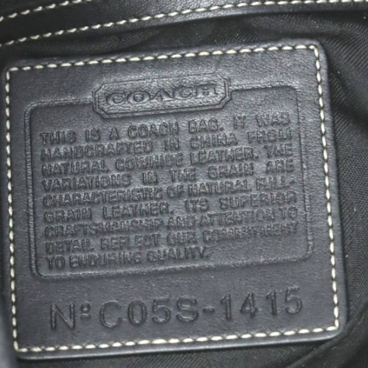Coach Black Leather Shoulder Bag (Pre-Owned)