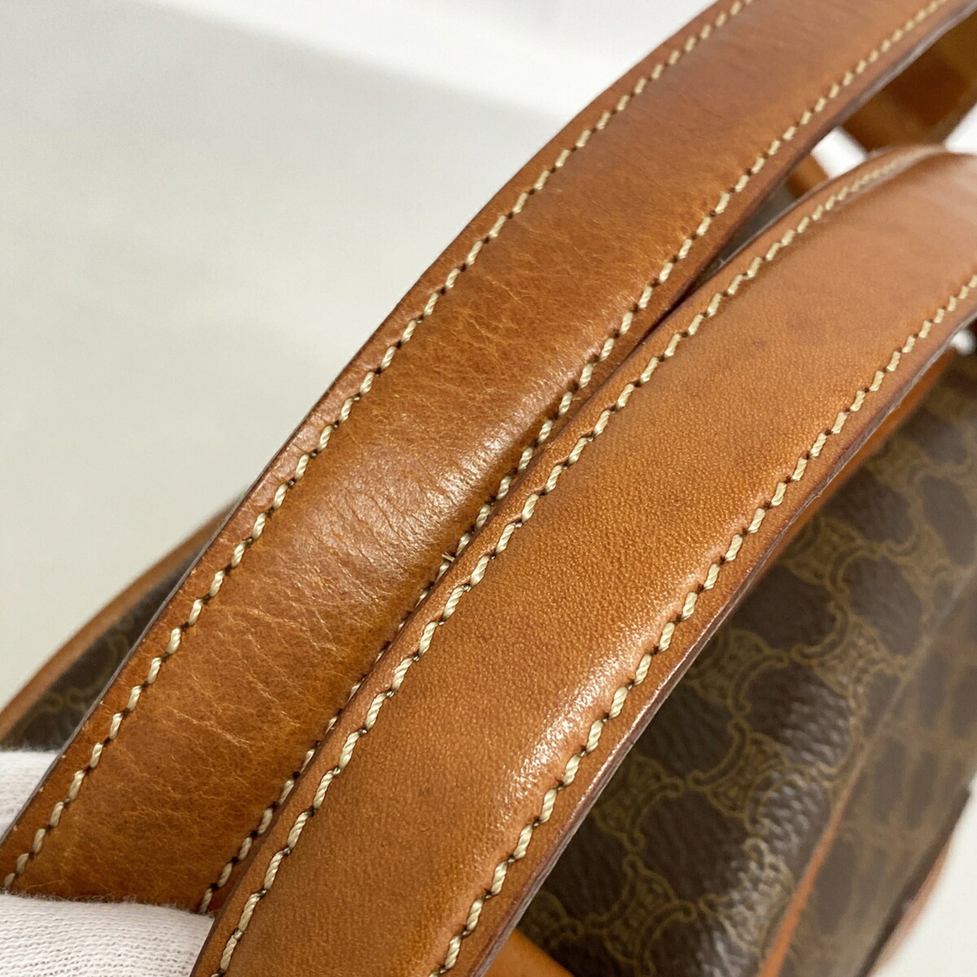 Celine Brown Pvc Handbag (Pre-Owned)