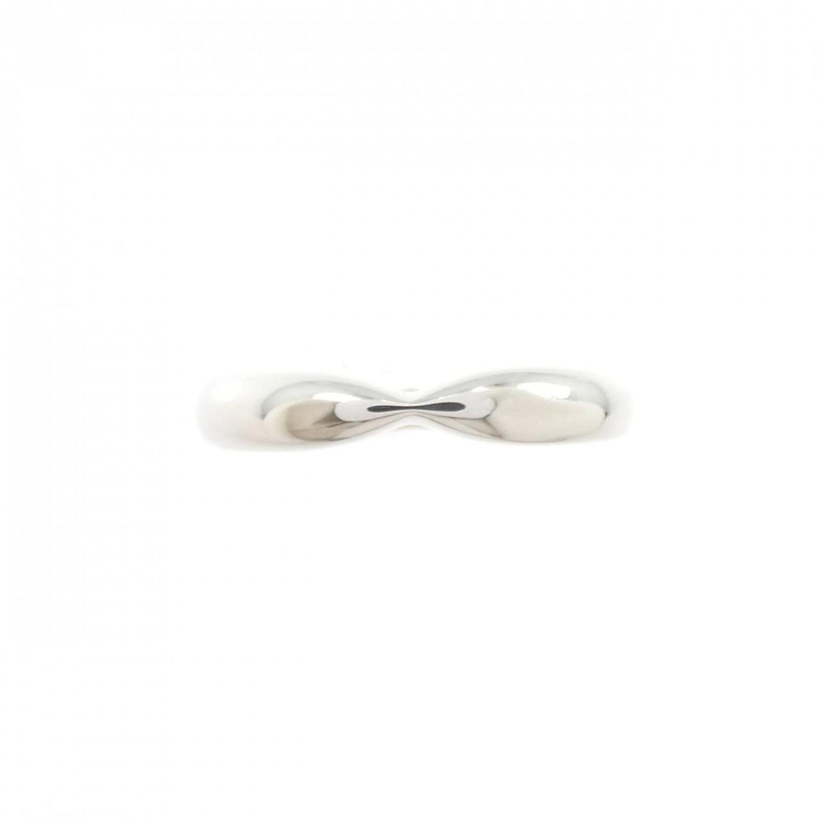 Tiffany Platinum Platinum 950 Band Ring (Pre-Owned)