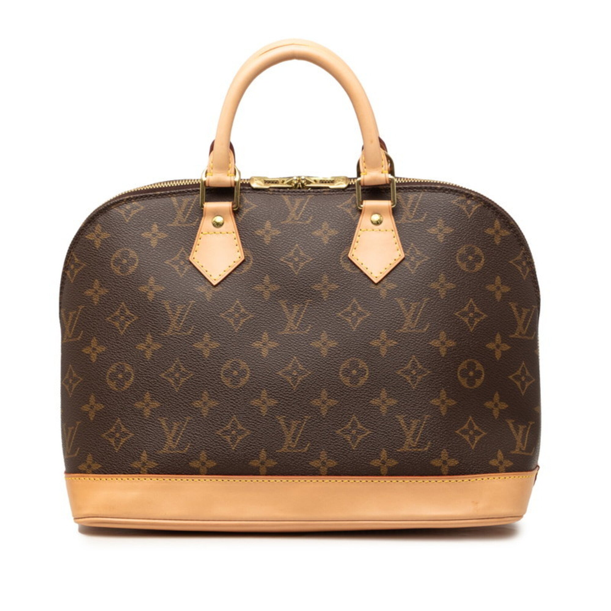 Louis Vuitton Monogram Brown Pvc Leather Handbag (Pre-Owned)