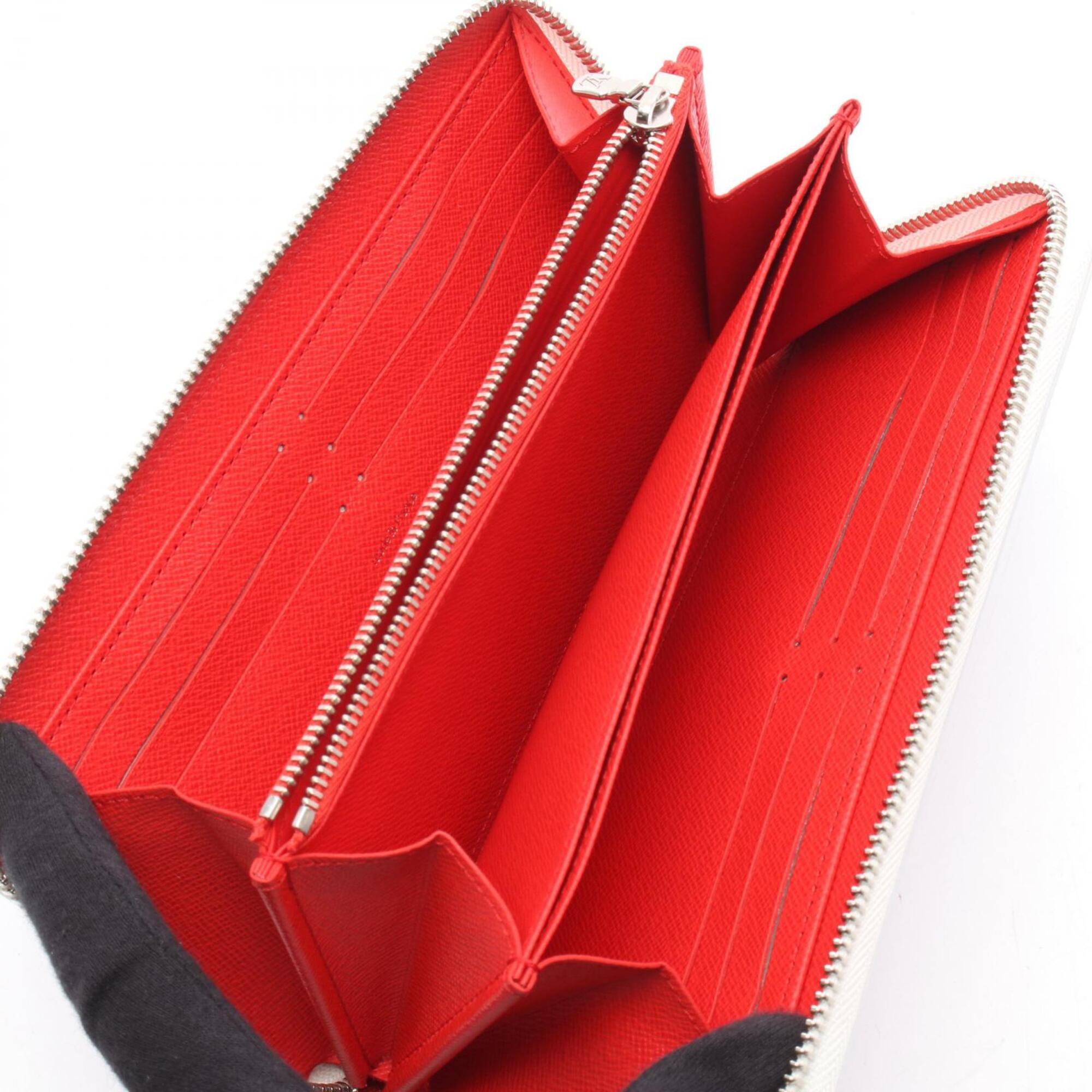 Louis Vuitton Blanc Red Color White Epi Leather Long Wallet (Bi-Fold) (Pre-Owned)