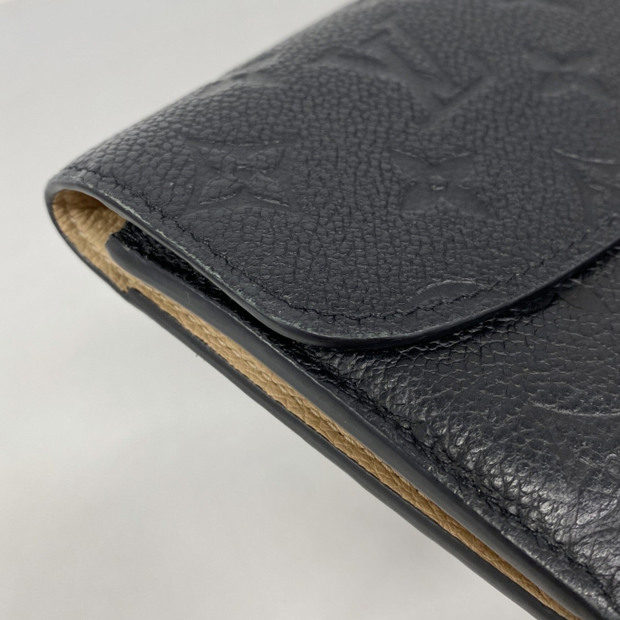 Louis Vuitton Noir Long Wallet (Bi-Fold) (Pre-Owned)