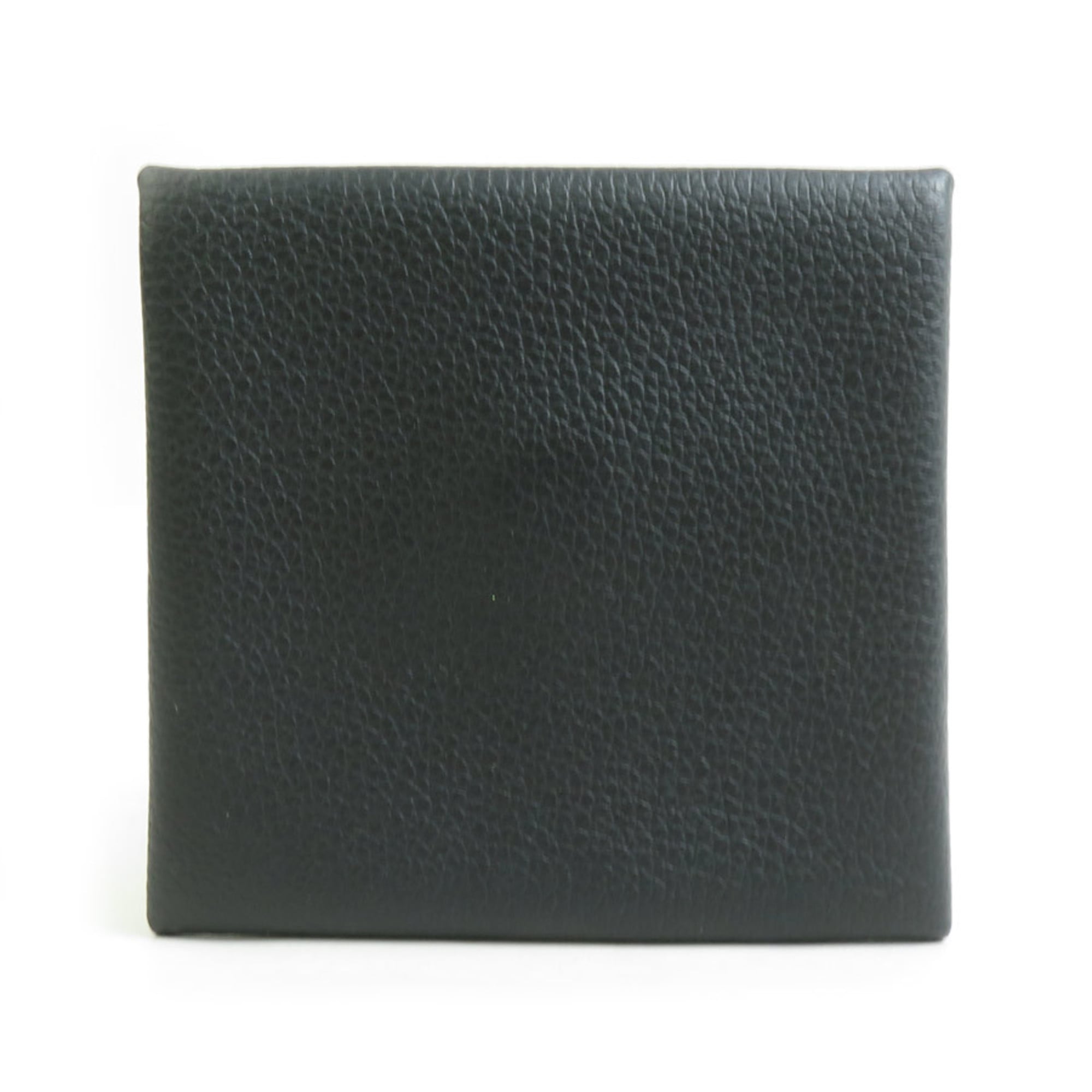 Hermes Black Evercalf Leather Coin Purse/Coin Case (Pre-Owned)