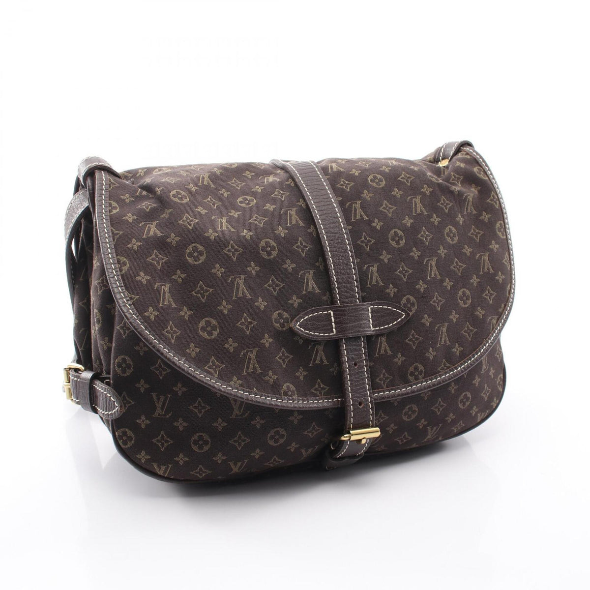 Louis Vuitton Brown Monogram Canvas Handbag Shoulder Bag (Pre-Owned)