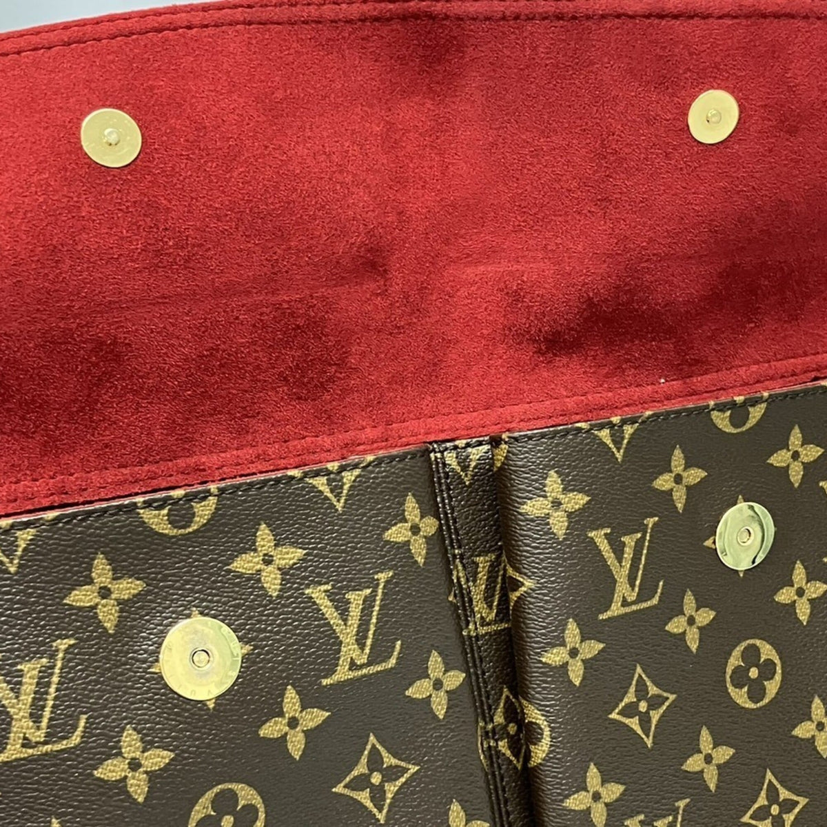 Louis Vuitton Monogram Brown Monogram Leather Shoulder Bag Tote Bag (Pre-Owned)