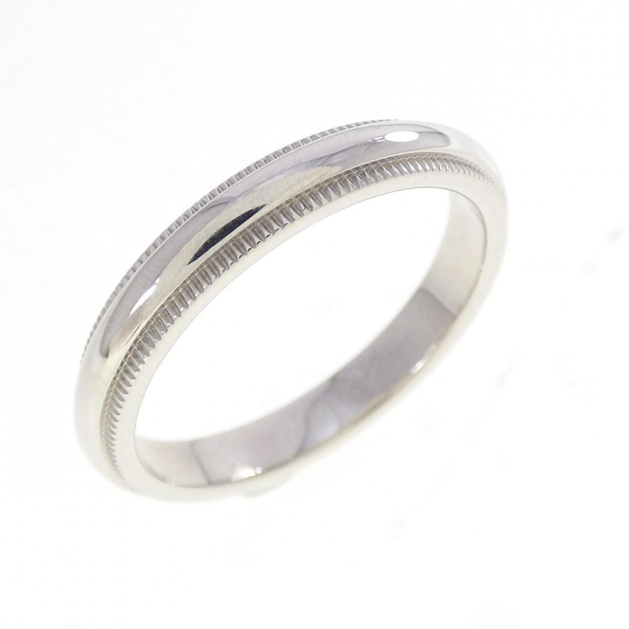 Tiffany Platinum Platinum 950 Band Ring (Pre-Owned)