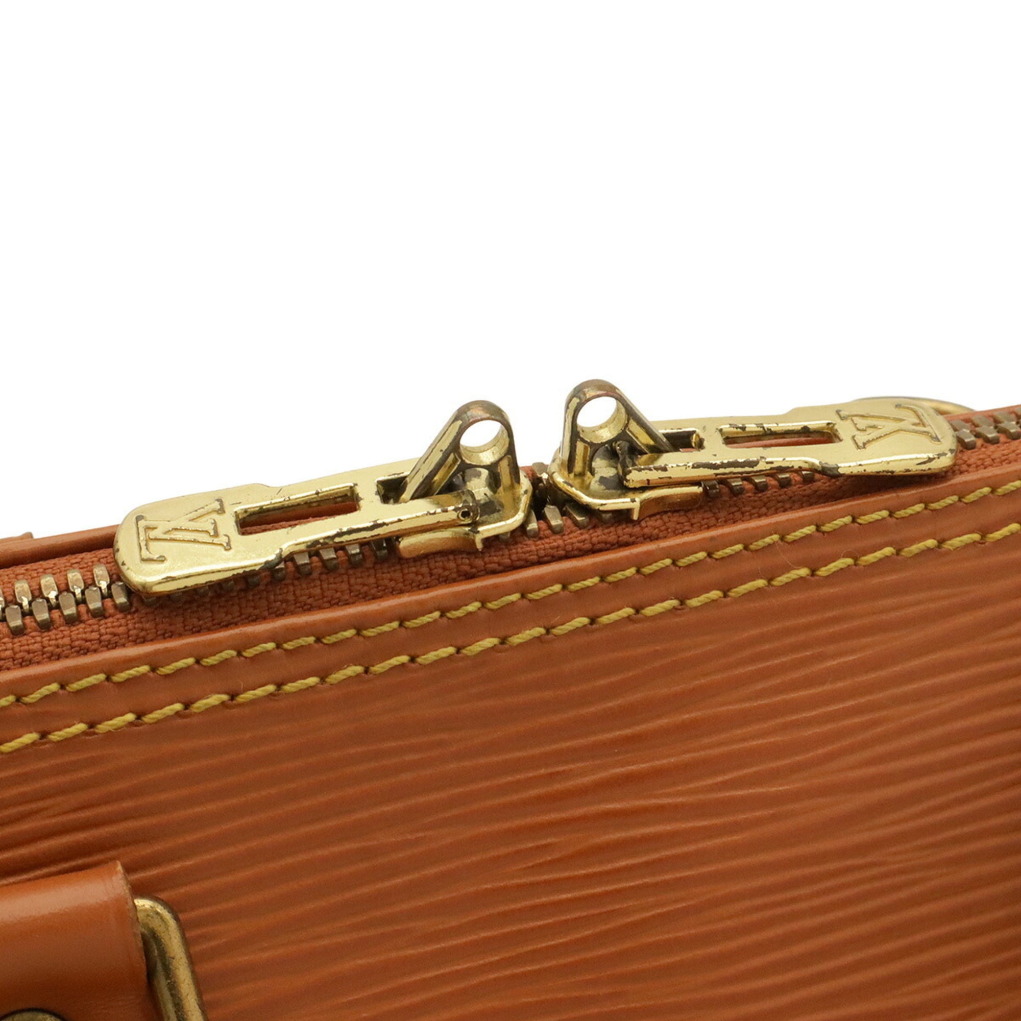 Louis Vuitton Brown Camel Gold Cipango Epi Leather Handbag (Pre-Owned)