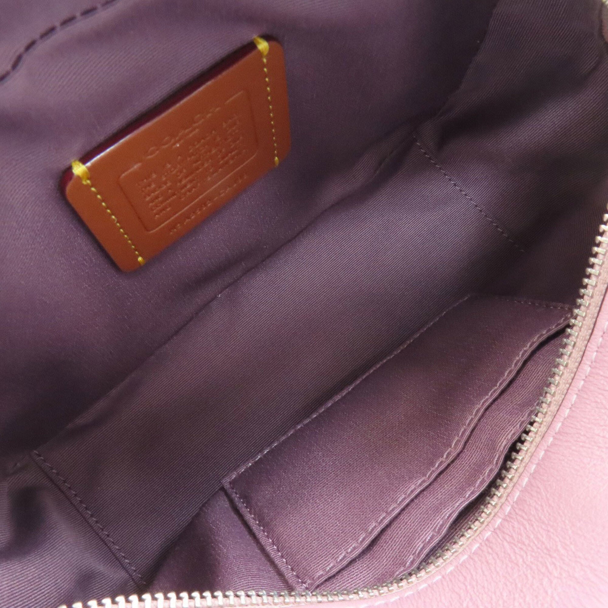 Coach Pink Leather Handbag (Pre-Owned)