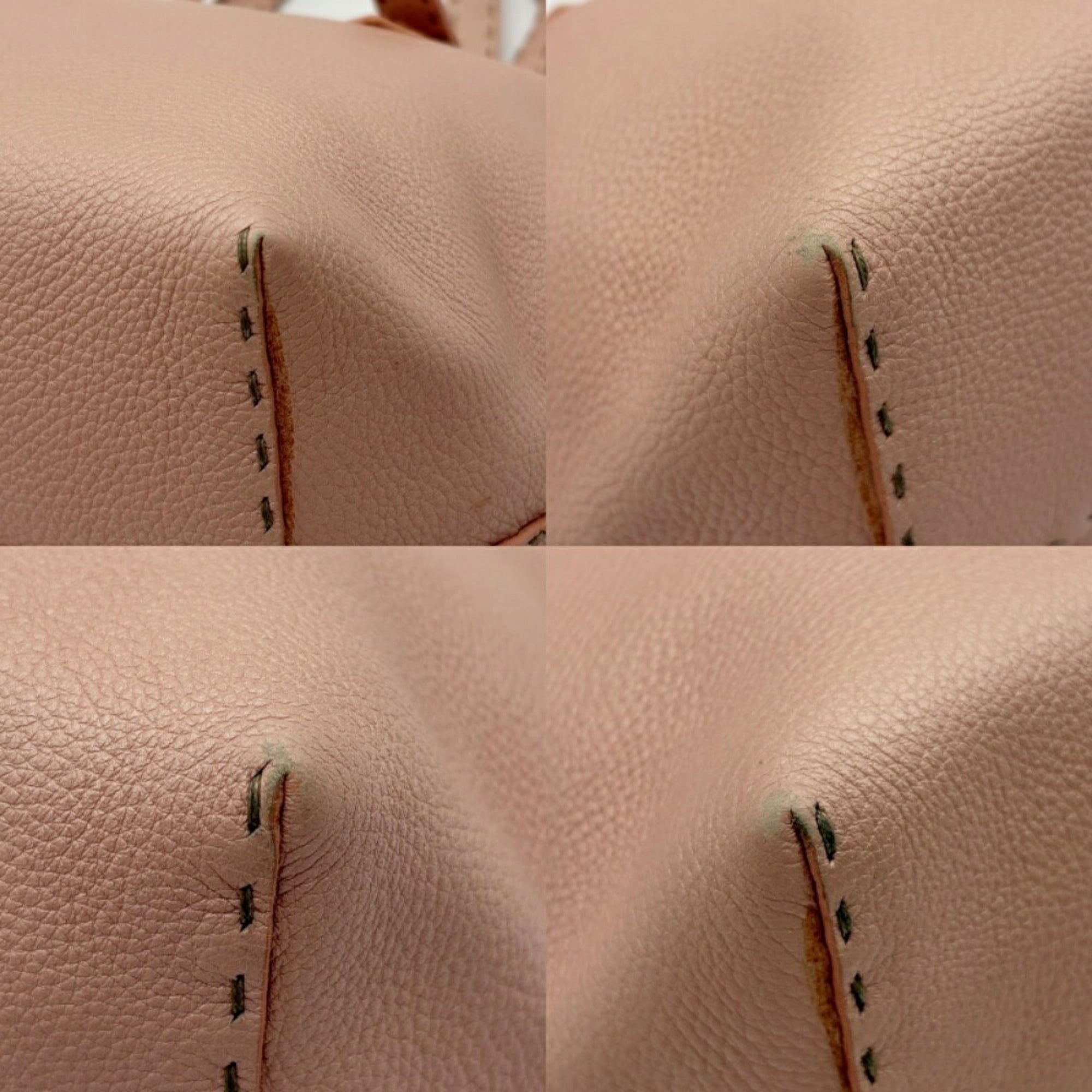 Fendi Pink Leather Tote Bag (Pre-Owned)