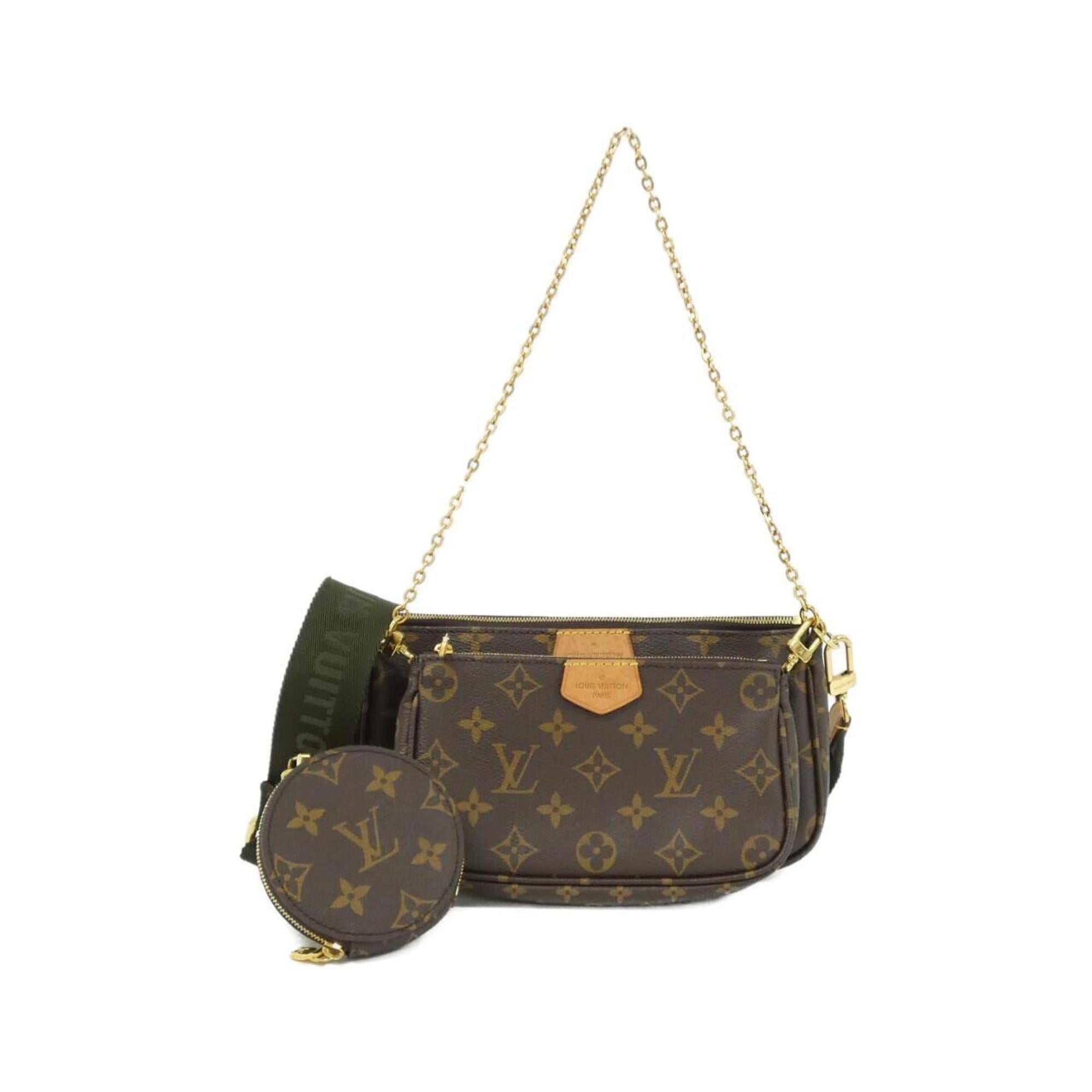 Louis Vuitton Monogram Khaki Marron Monogram Monogram Pochette Pouch Shoulder Bag (Pre-Owned)
