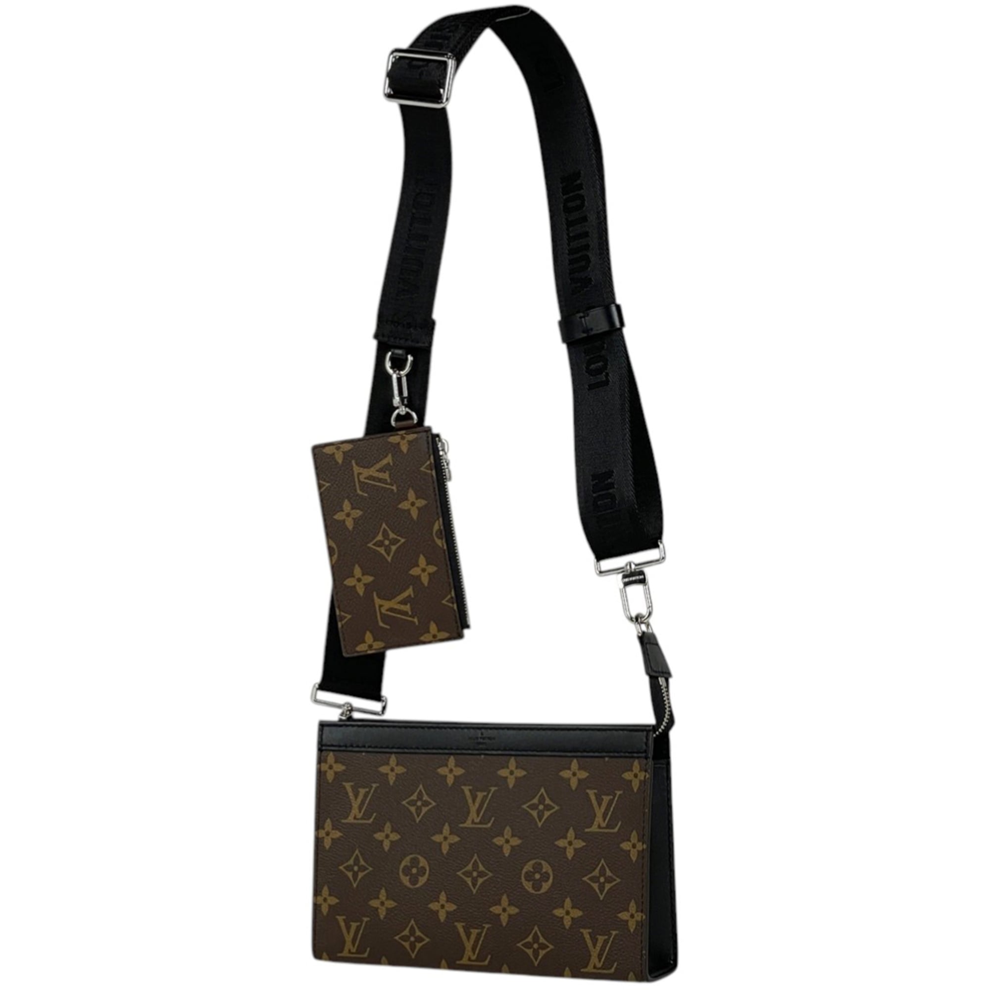 Louis Vuitton Brown Monogram Pouch Shoulder Bag (Pre-Owned)