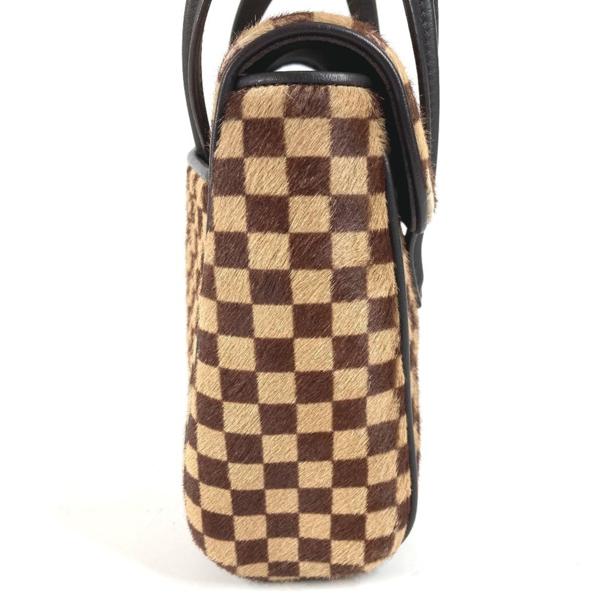 Louis Vuitton Brown Leather Handbag Tote Bag (Pre-Owned)