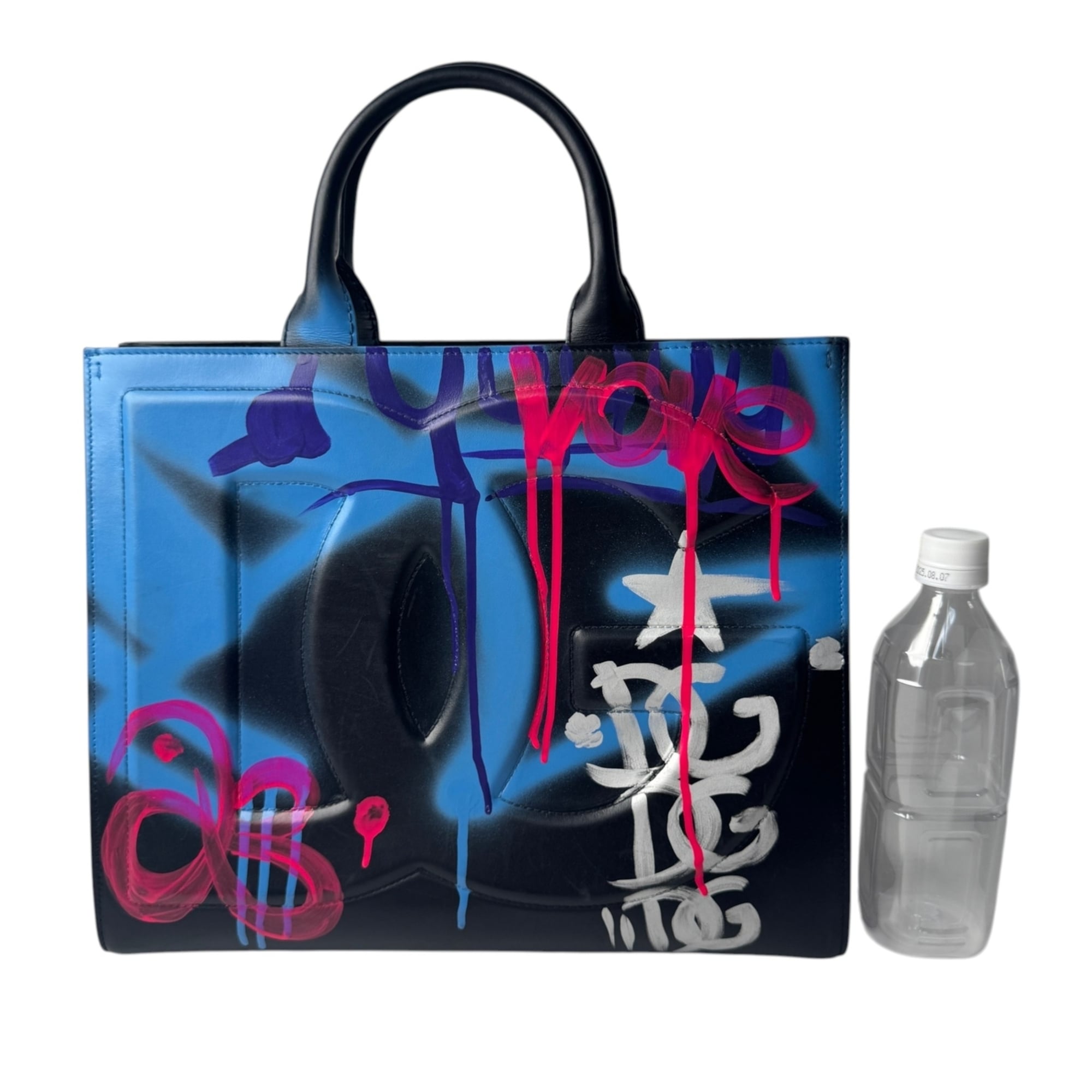 Dolce & Gabbana Multi-Color Leather Tote Bag (Pre-Owned)