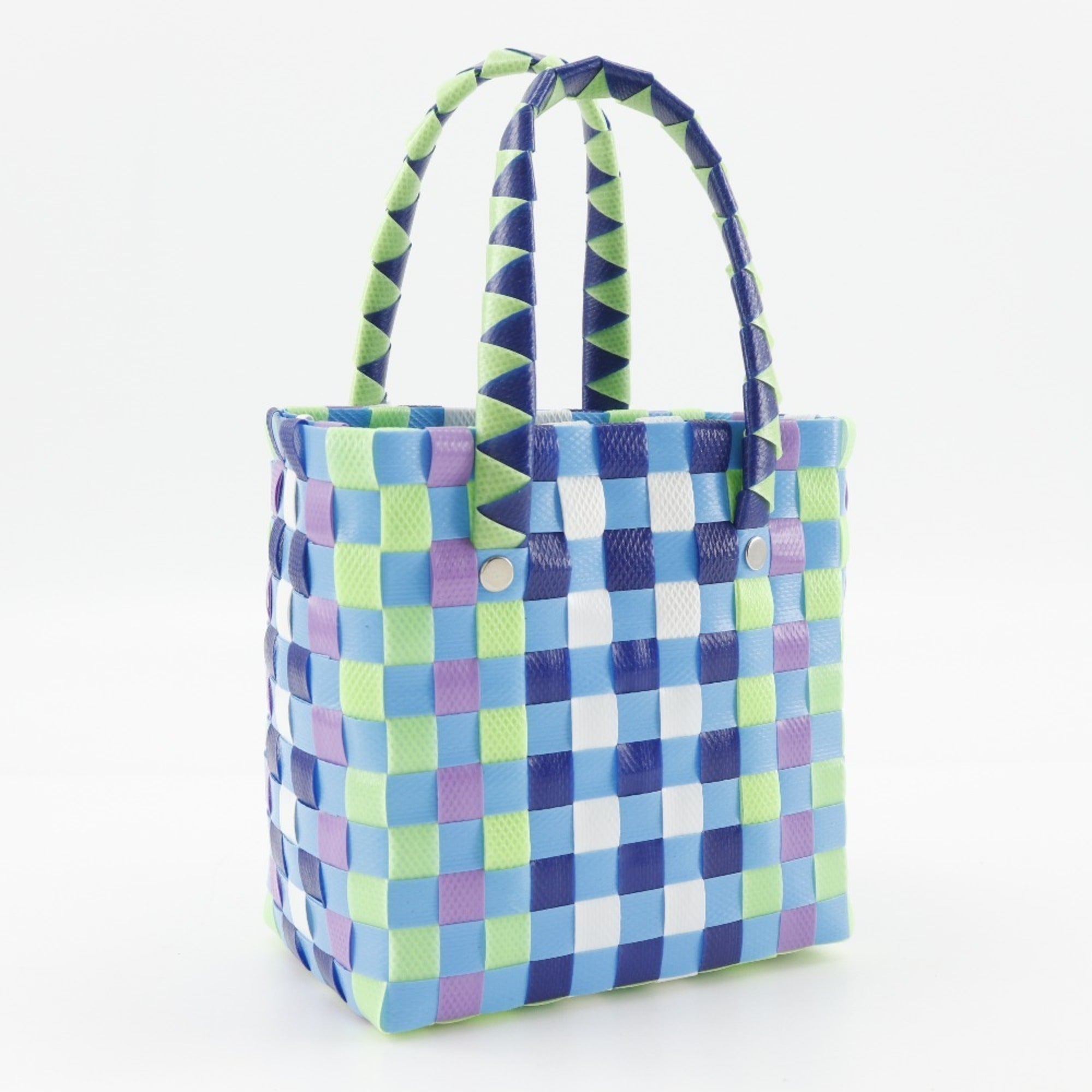 Marni Blue Multi-Color Polypropylene Basket Handbag (Pre-Owned)
