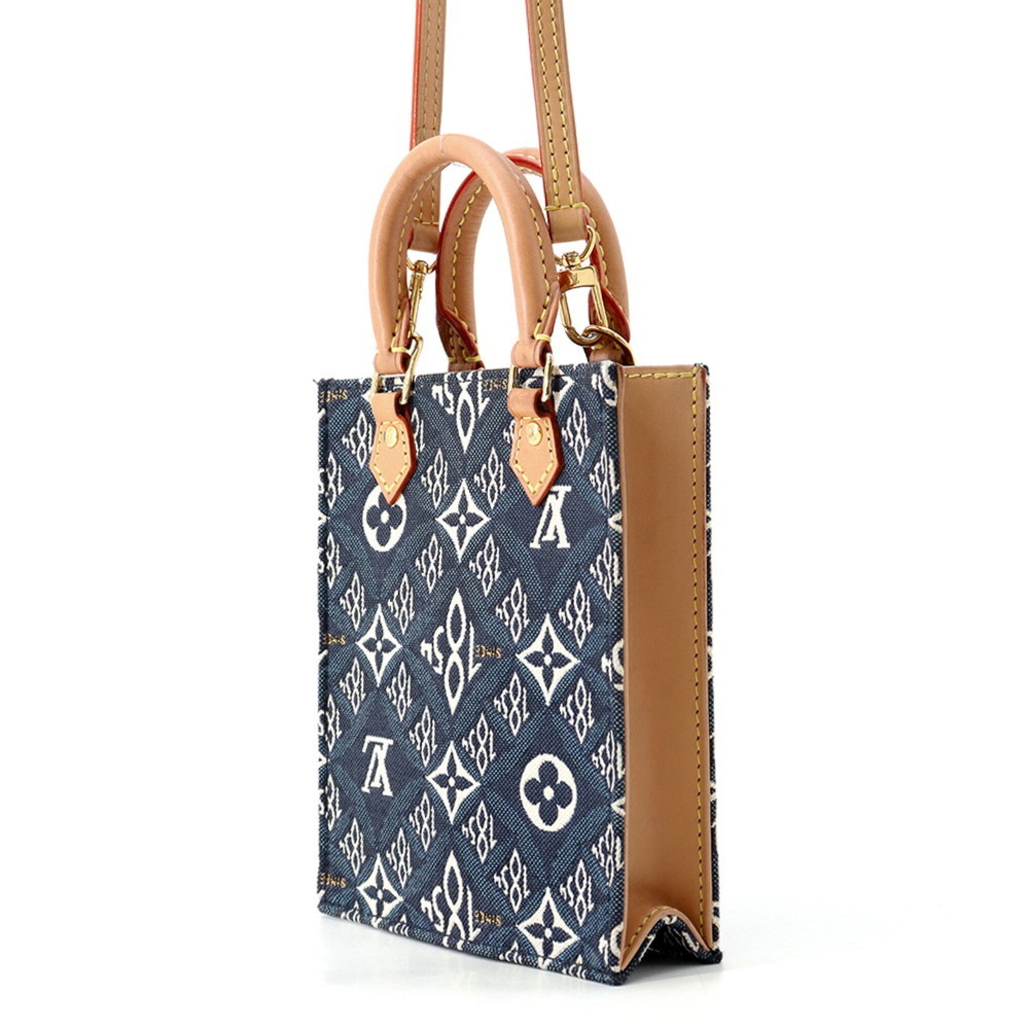 Louis Vuitton Blue Monogram Handbag (Pre-Owned)