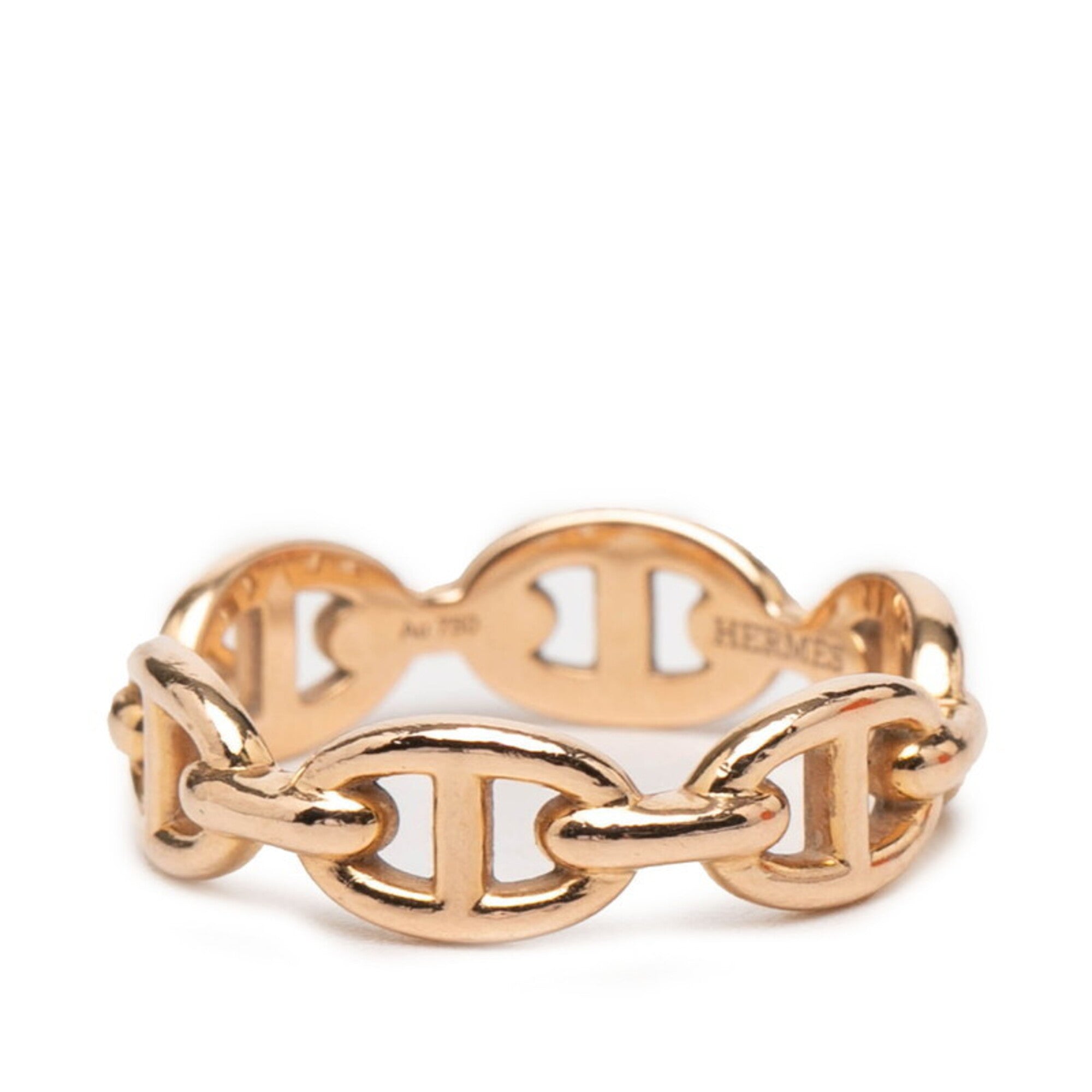 Hermes Pink Gold (18K) Band Ring (Pre-Owned)