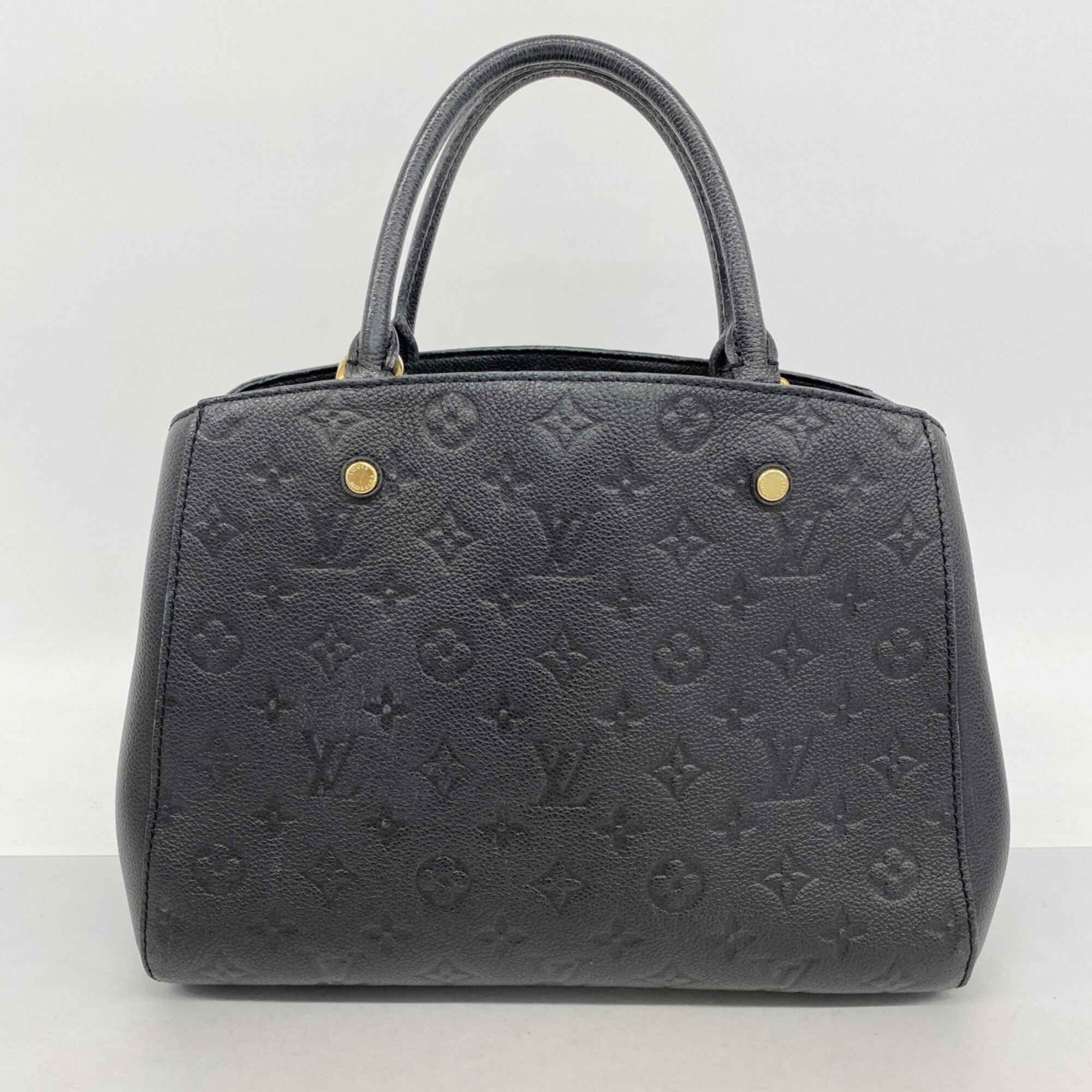Louis Vuitton Noir Handbag (Pre-Owned)