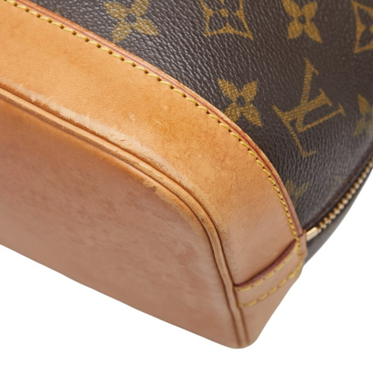 Louis Vuitton Brown Pvc Leather Handbag (Pre-Owned)