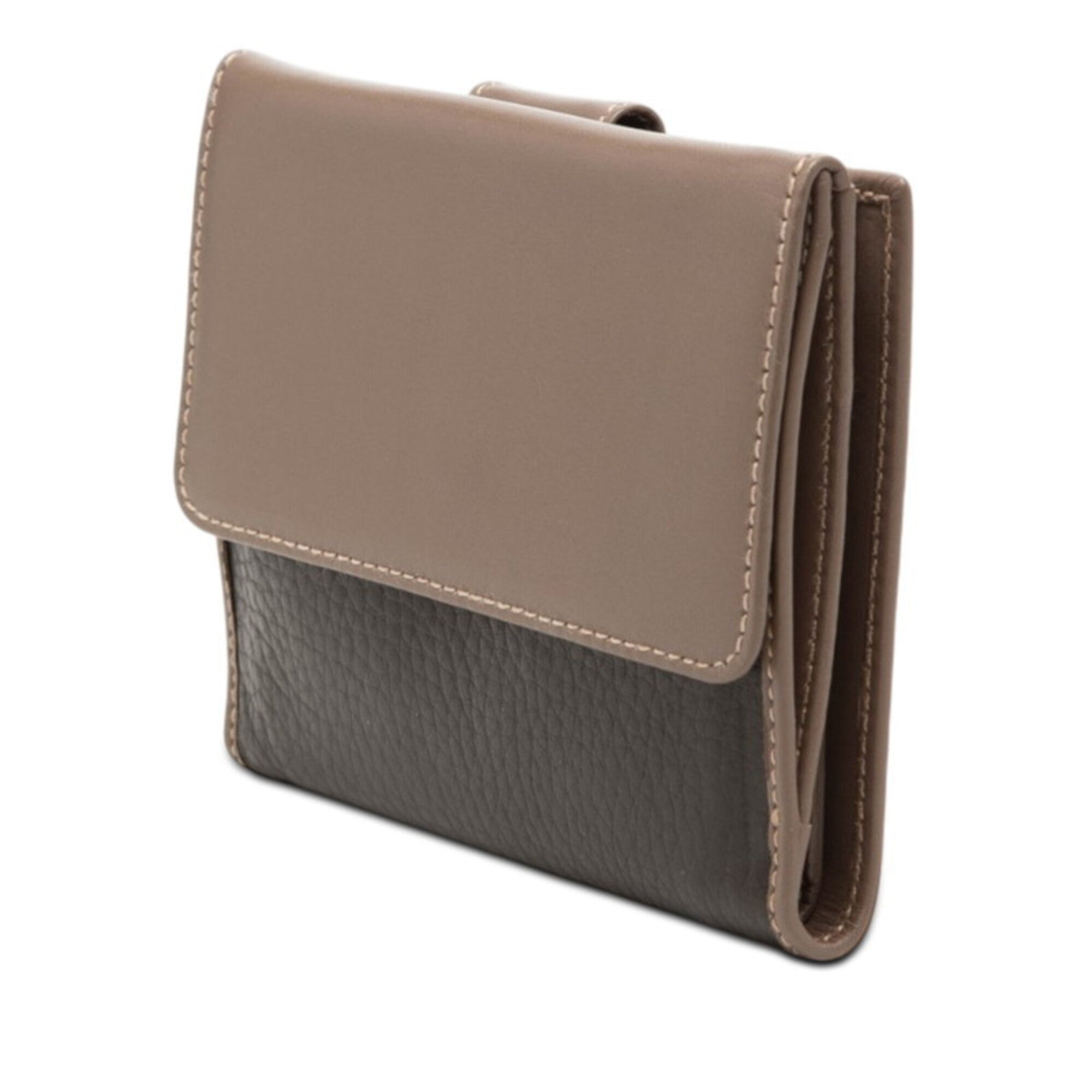 Gucci Black Brown Leather Wallet (Bi-Fold) (Pre-Owned)