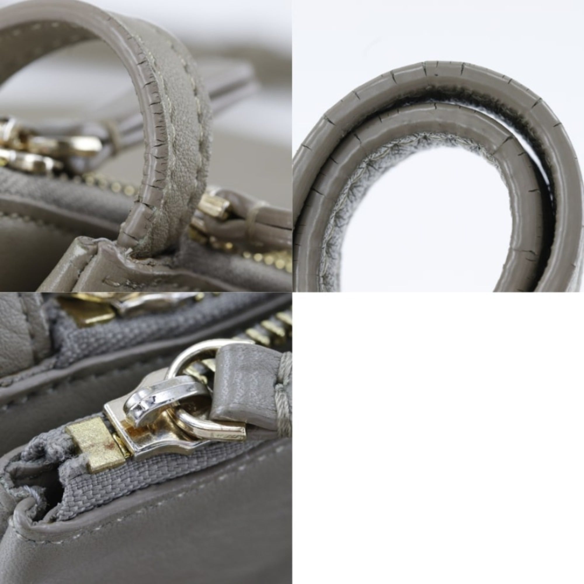 Celine Gray Leather Shoulder Bag (Pre-Owned)