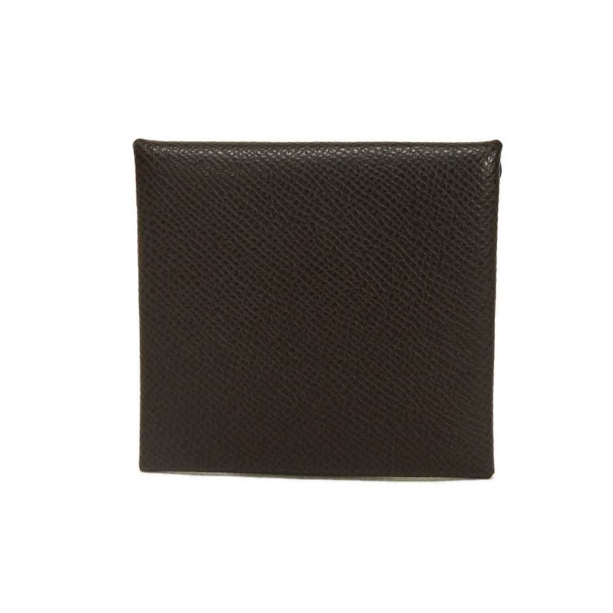 Hermes Brown Chocolat Dark Brown Epsom Leather Coin Purse/Coin Case (Pre-Owned)