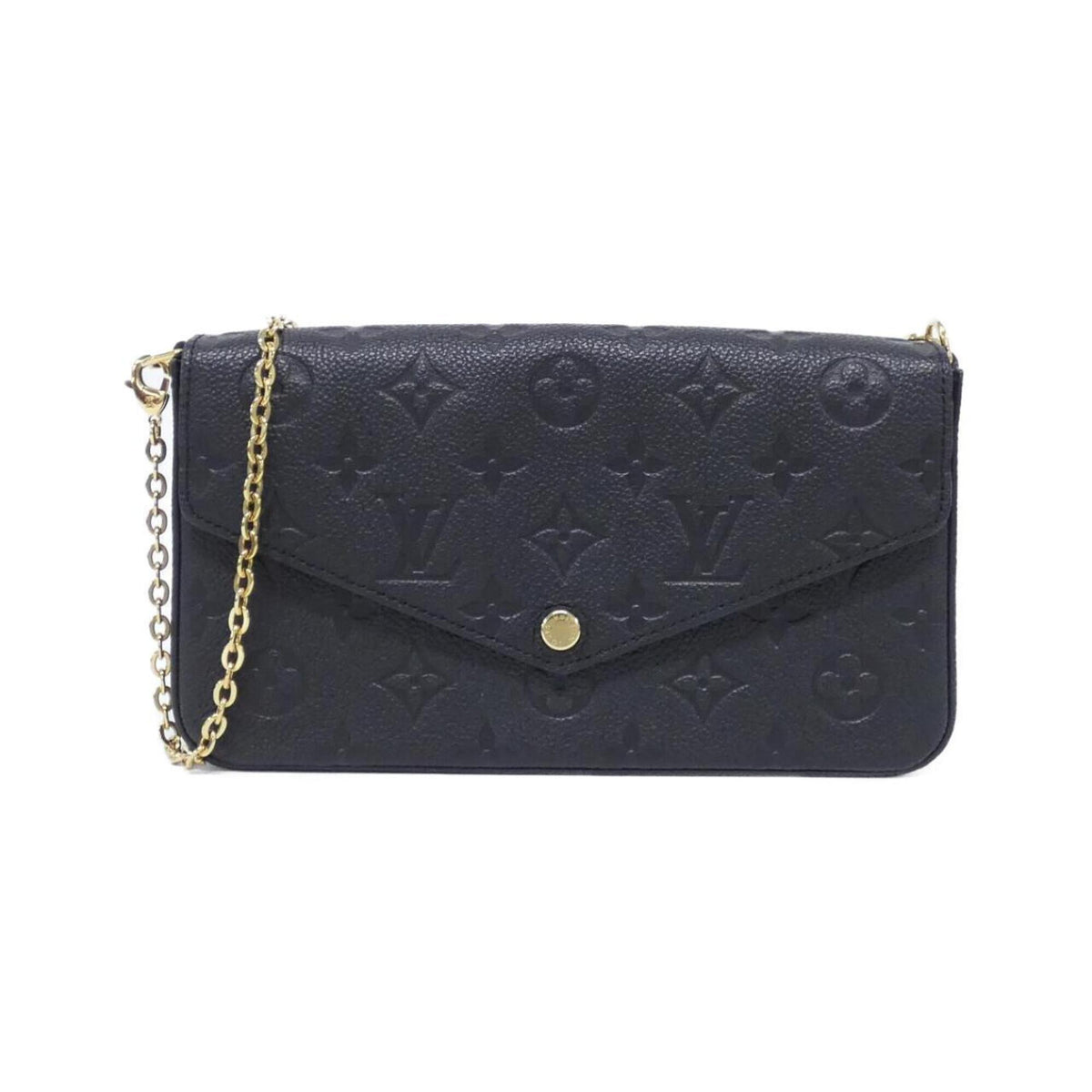 Louis Vuitton Black Leather Pochette Shoulder Bag (Pre-Owned)