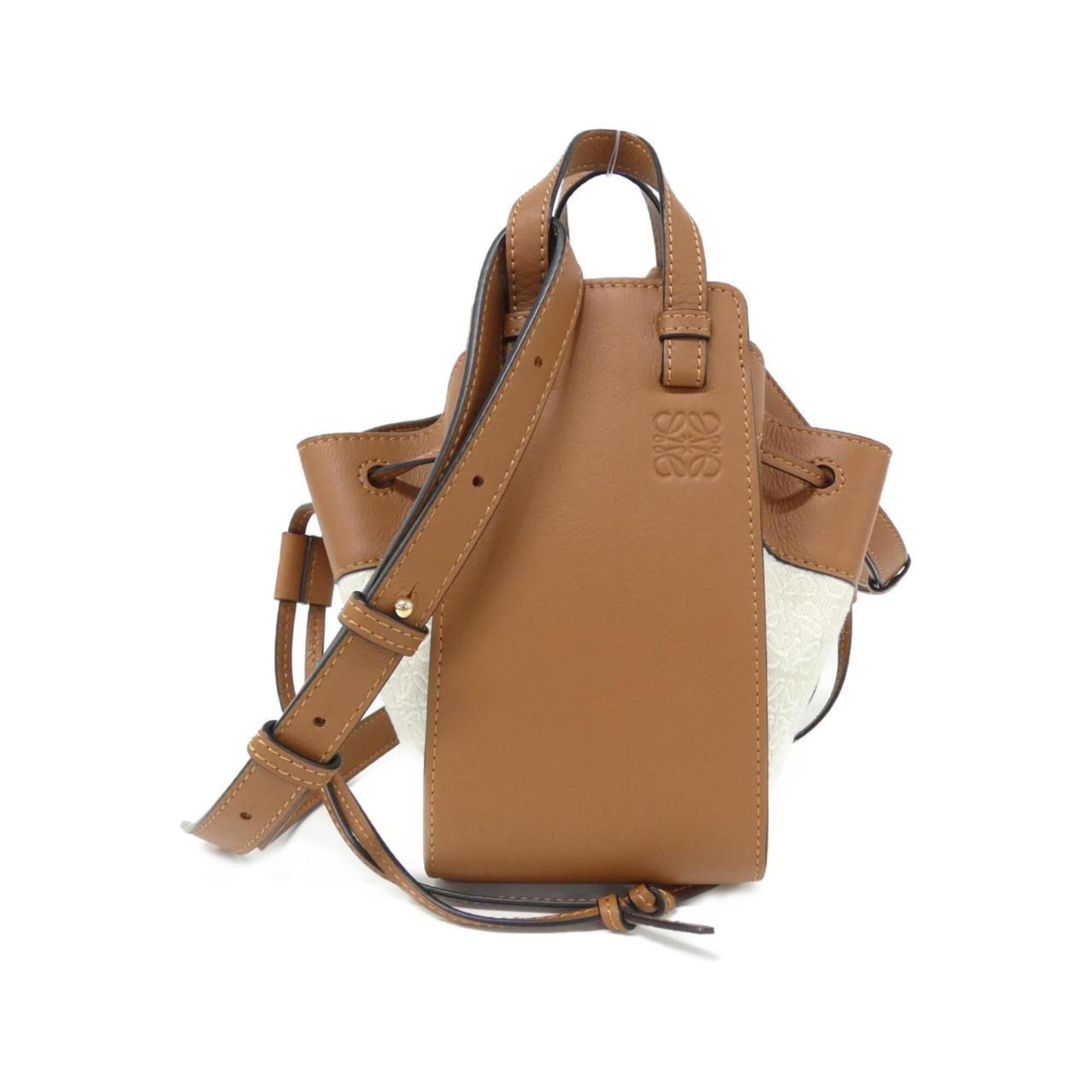 Loewe Beige Canvas Shoulder Bag (Pre-Owned)