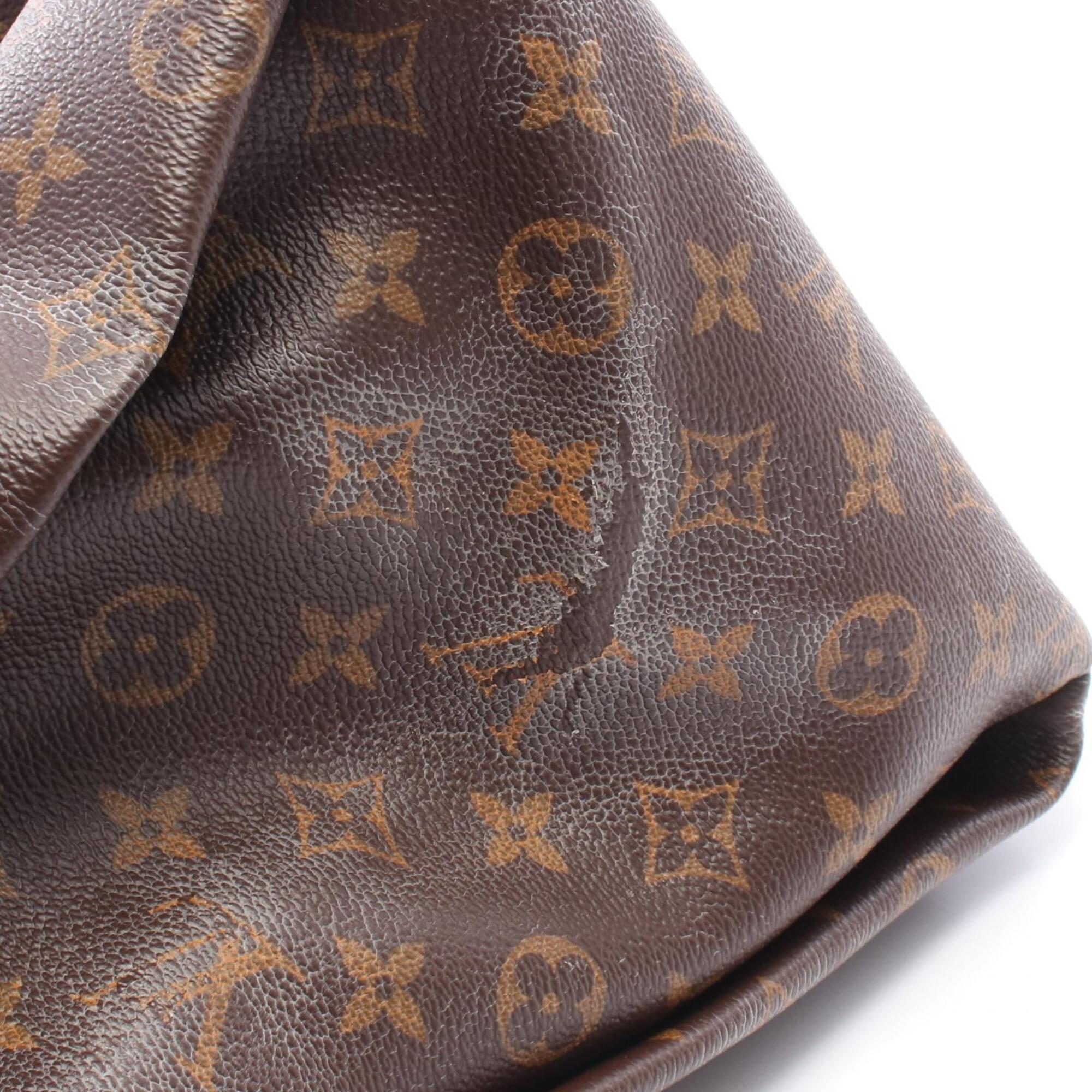 Louis Vuitton Monogram Brown Coated Canvas Leather Shoulder Bag (Pre-Owned)