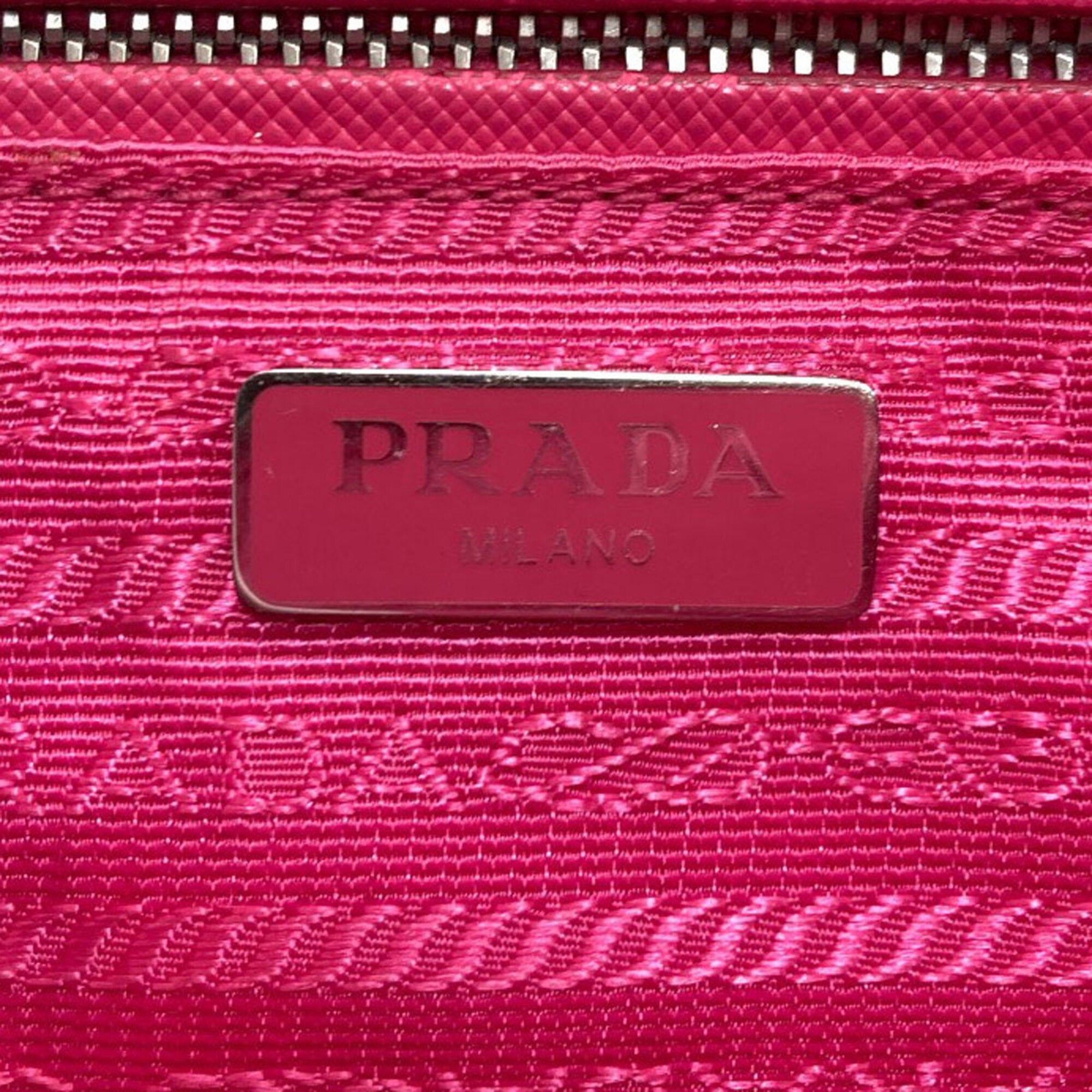 Prada Pink Nylon Shoulder Bag (Pre-Owned)