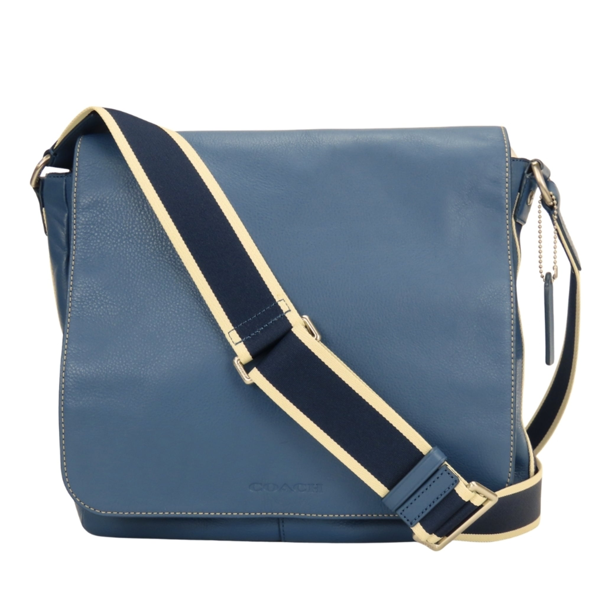 Coach Blue Leather Shoulder Bag (Pre-Owned)