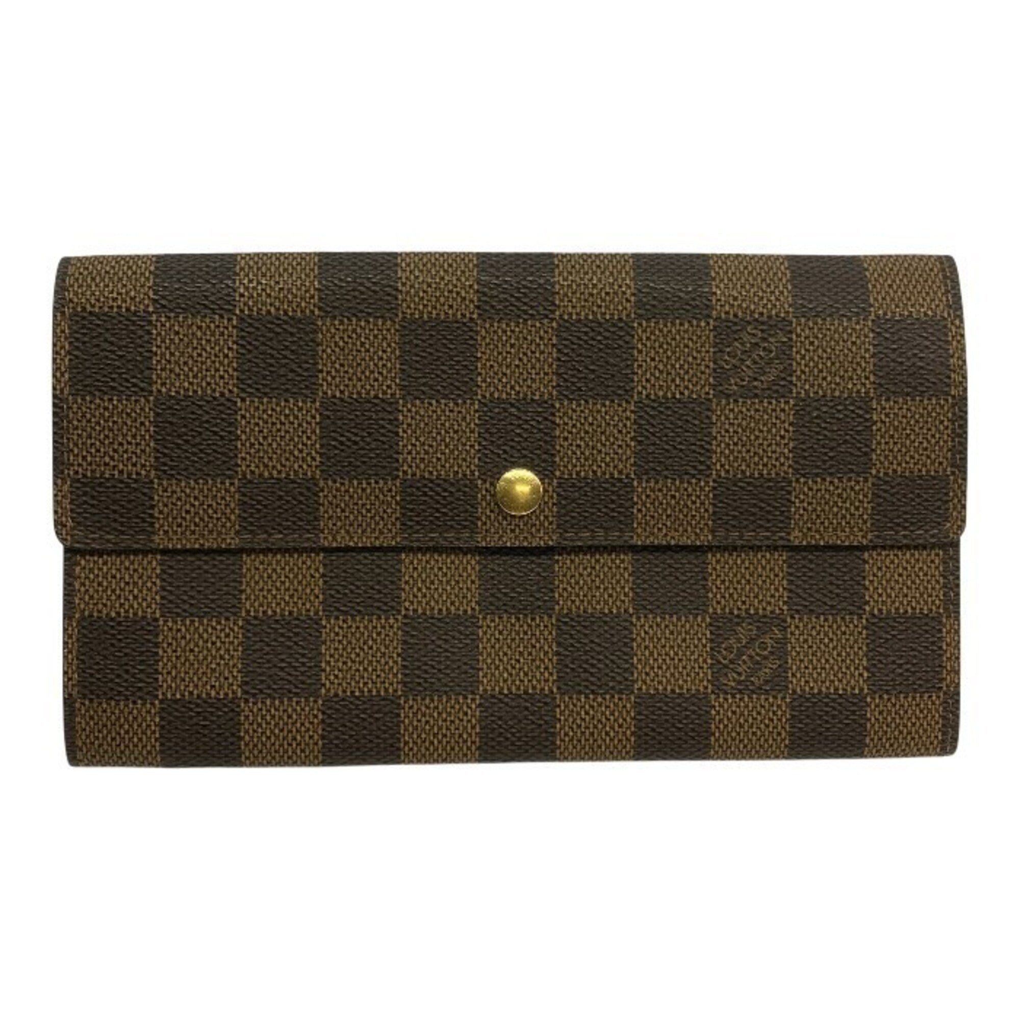 Louis Vuitton Damier Brown Long Wallet (Bi-Fold) (Pre-Owned)