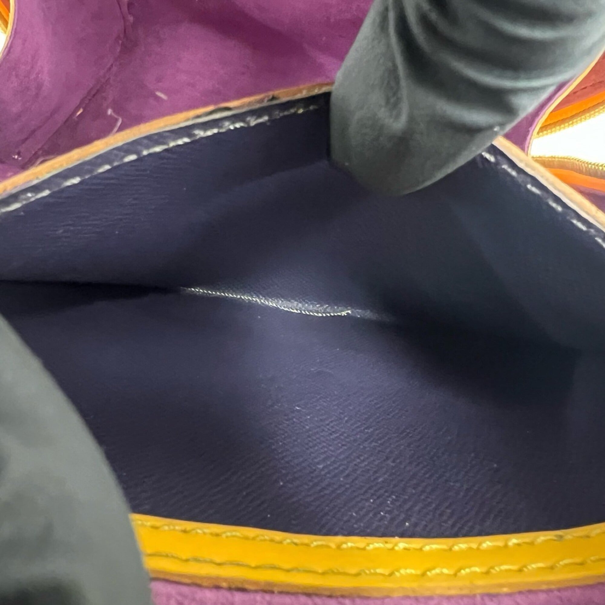 Louis Vuitton Yellow Leather Backpack (Pre-Owned)