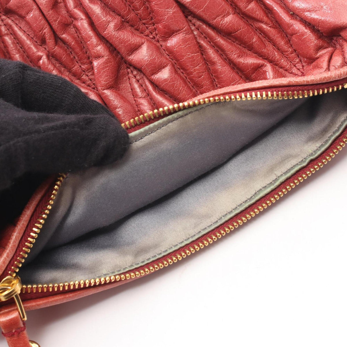 Miu Miu Matelasse Pink Leather Handbag Shoulder Bag (Pre-Owned)