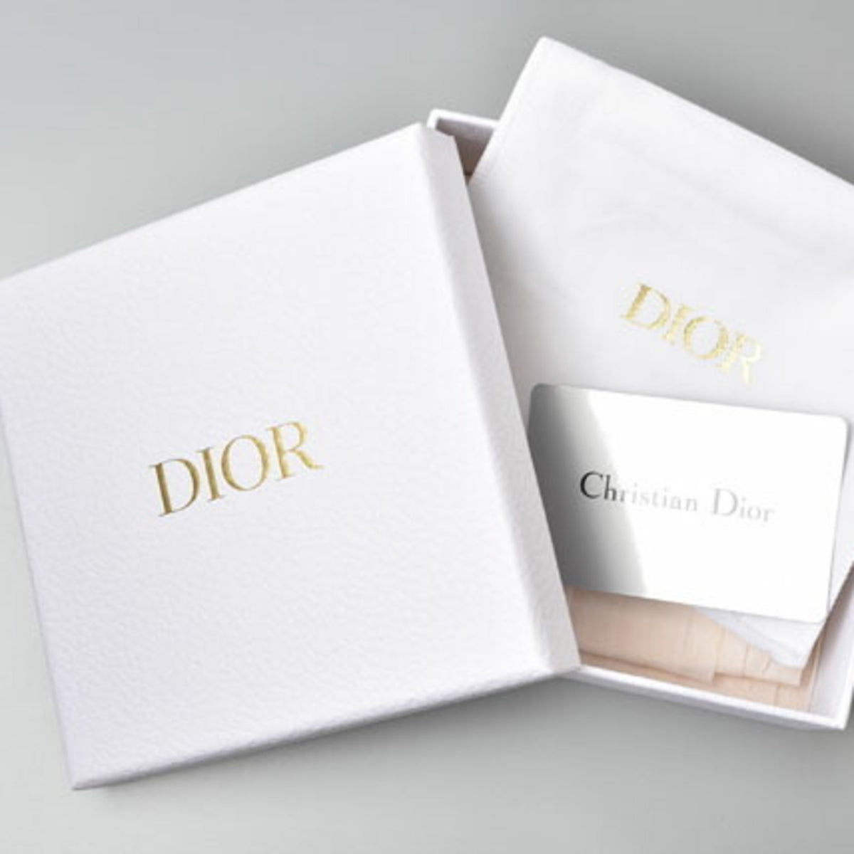 Christian Dior Navy Leather Wallet (Tri-Fold) (Pre-Owned)