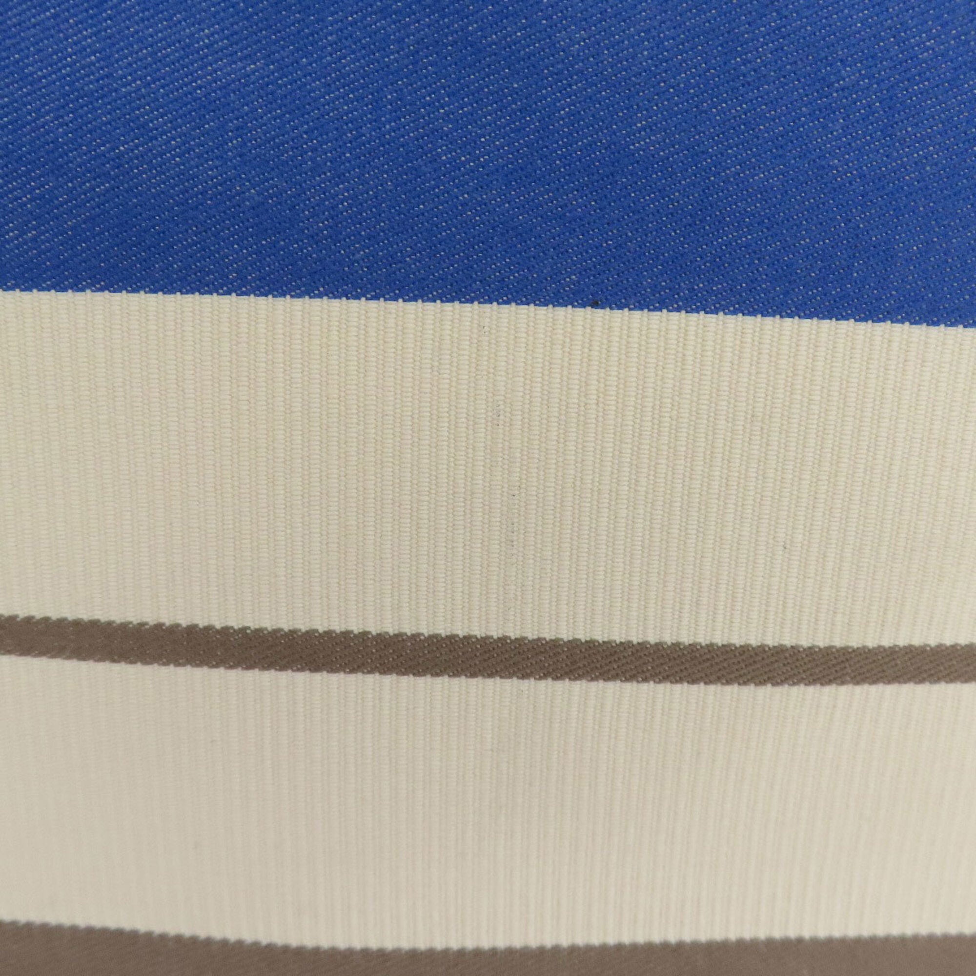 Hermes Blue Brown White Canvas Tote Bag (Pre-Owned)