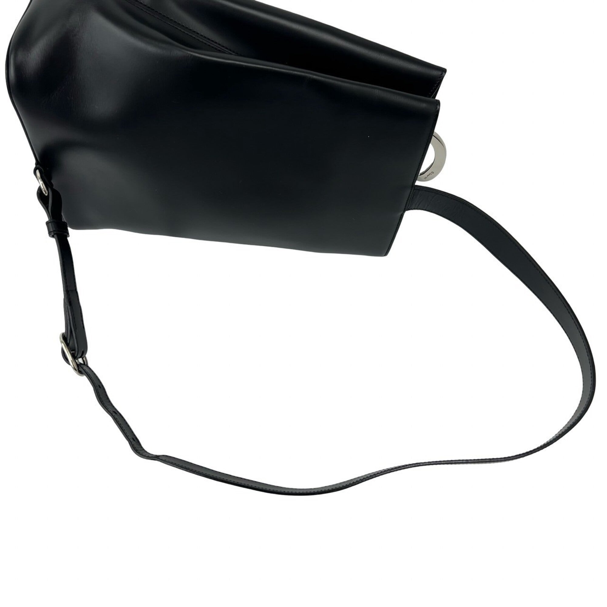 Cartier Black Leather Crossbody Bag Shoulder Bag (Pre-Owned)