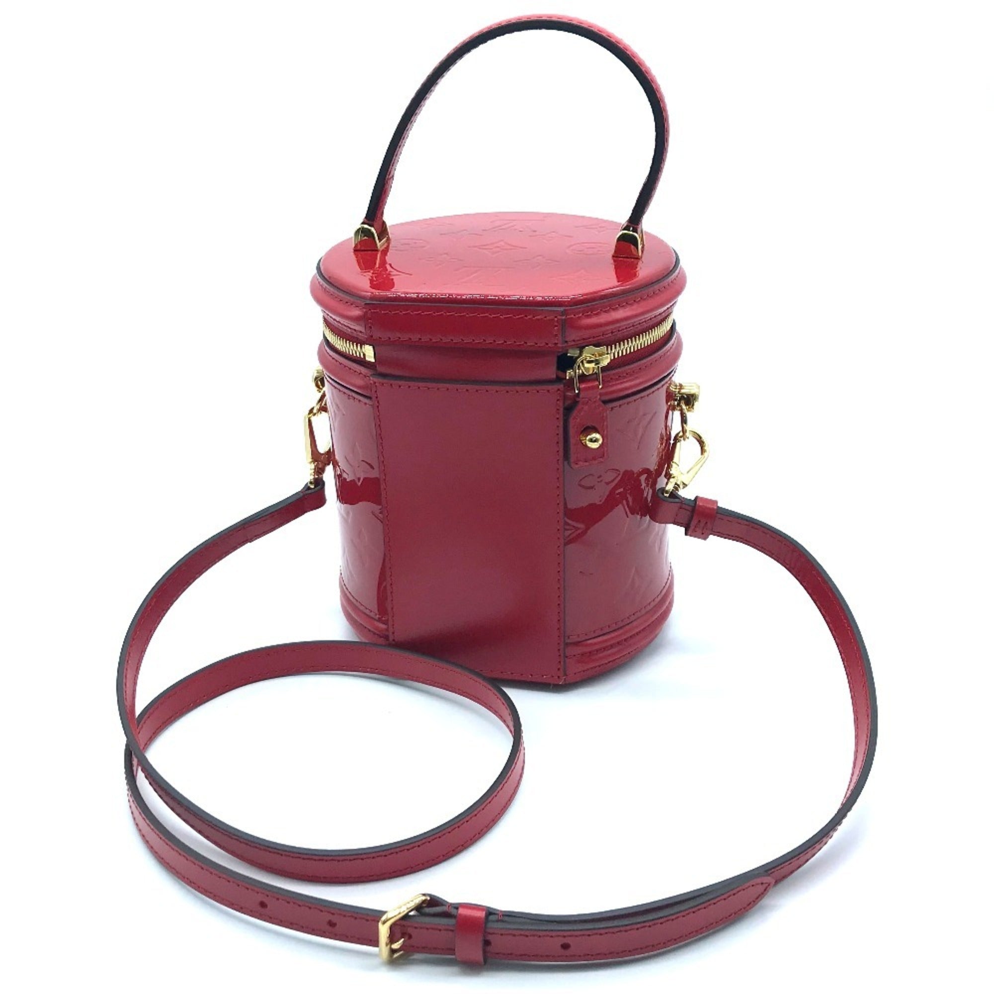 Louis Vuitton Red Color Rouge Patent Leather Handbag (Pre-Owned)