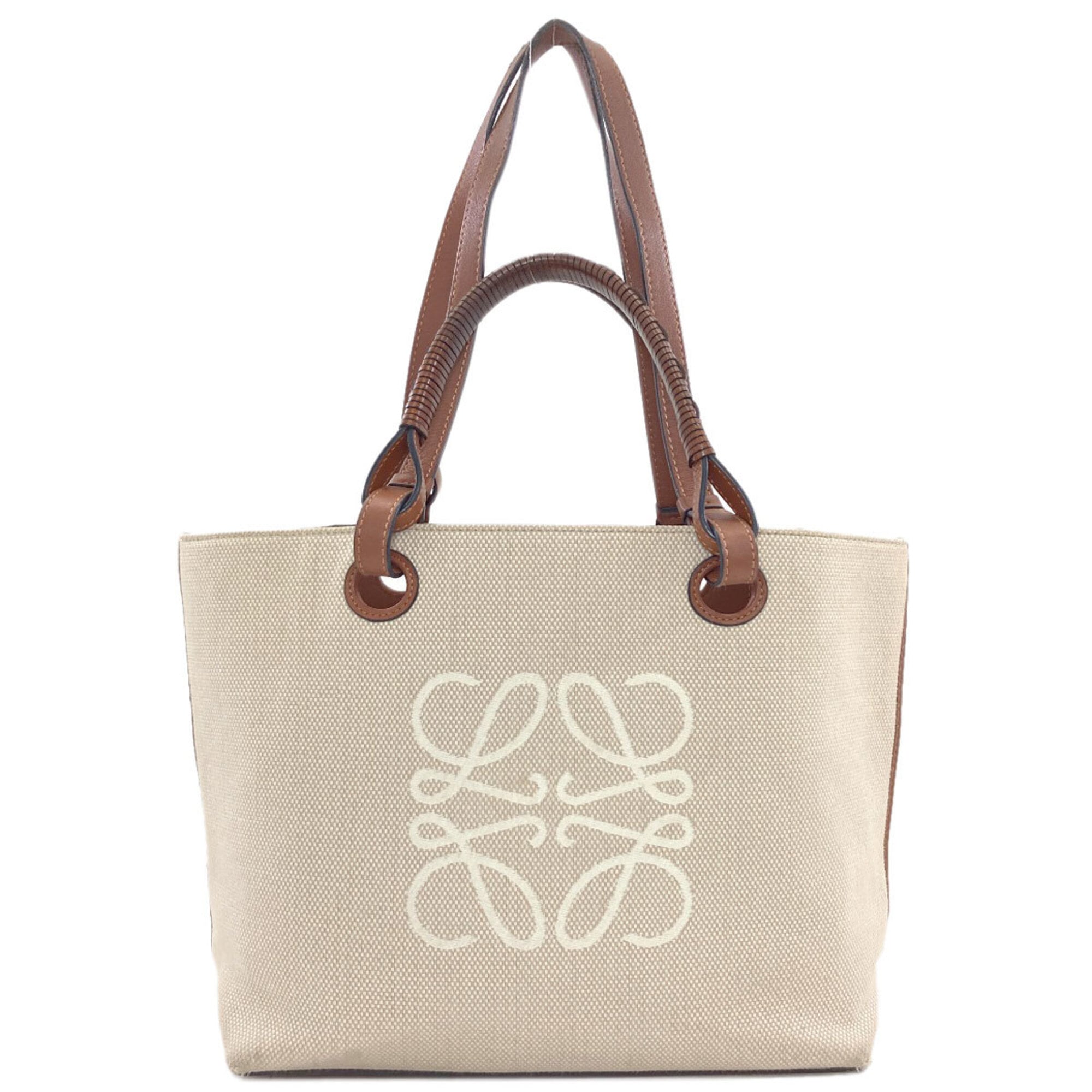 Loewe Beige Canvas Tote Bag (Pre-Owned)