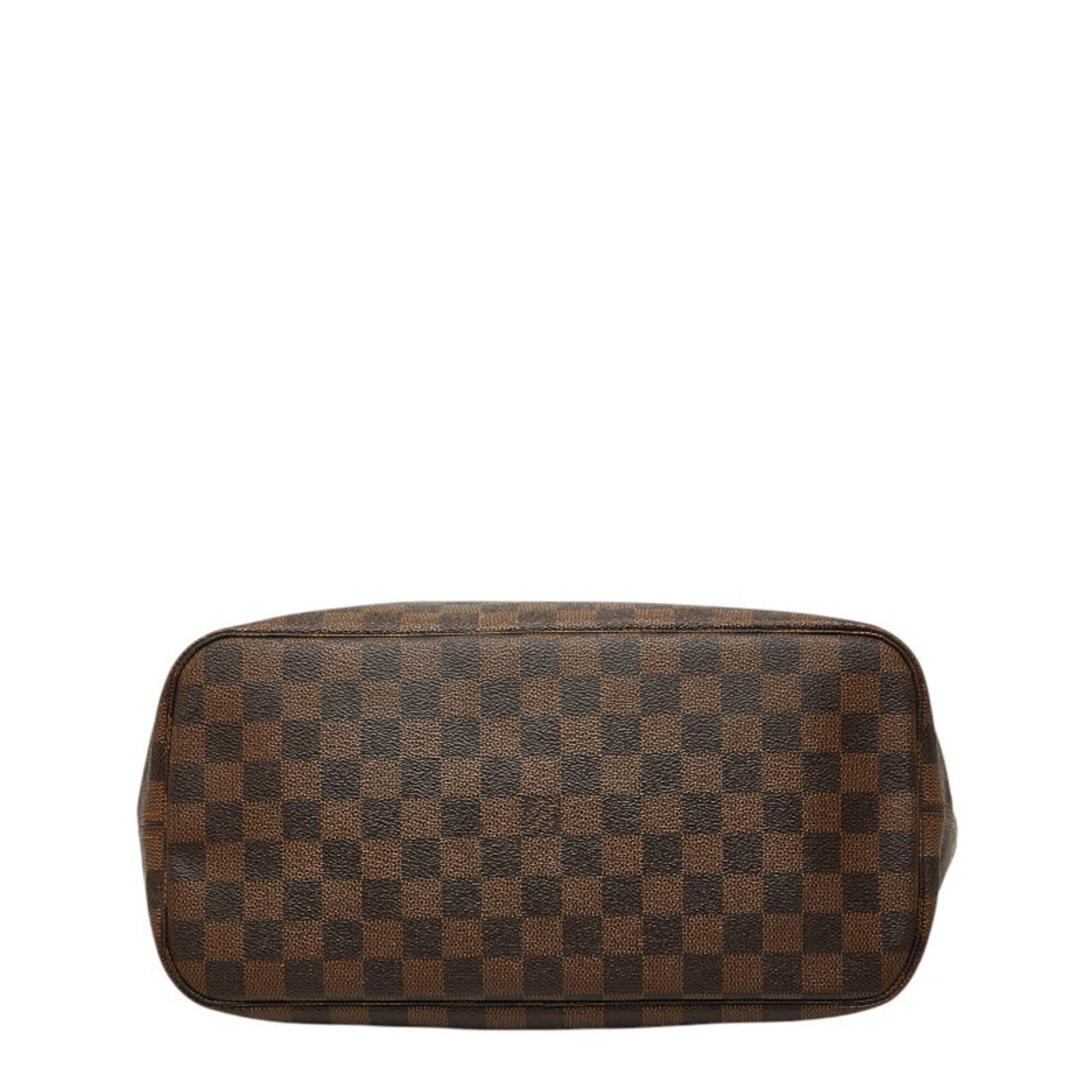 Louis Vuitton Brown Damier Canvas Pvc Leather Tote Bag (Pre-Owned)