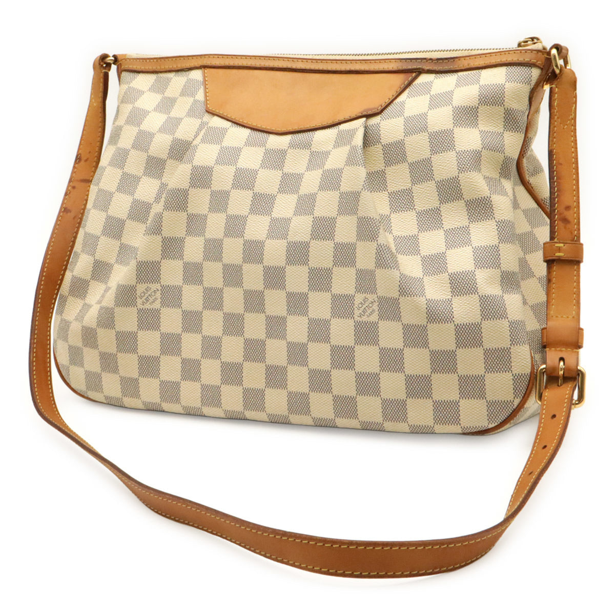 Louis Vuitton Damier Azur Ivory Damier Azur Shoulder Bag (Pre-Owned)