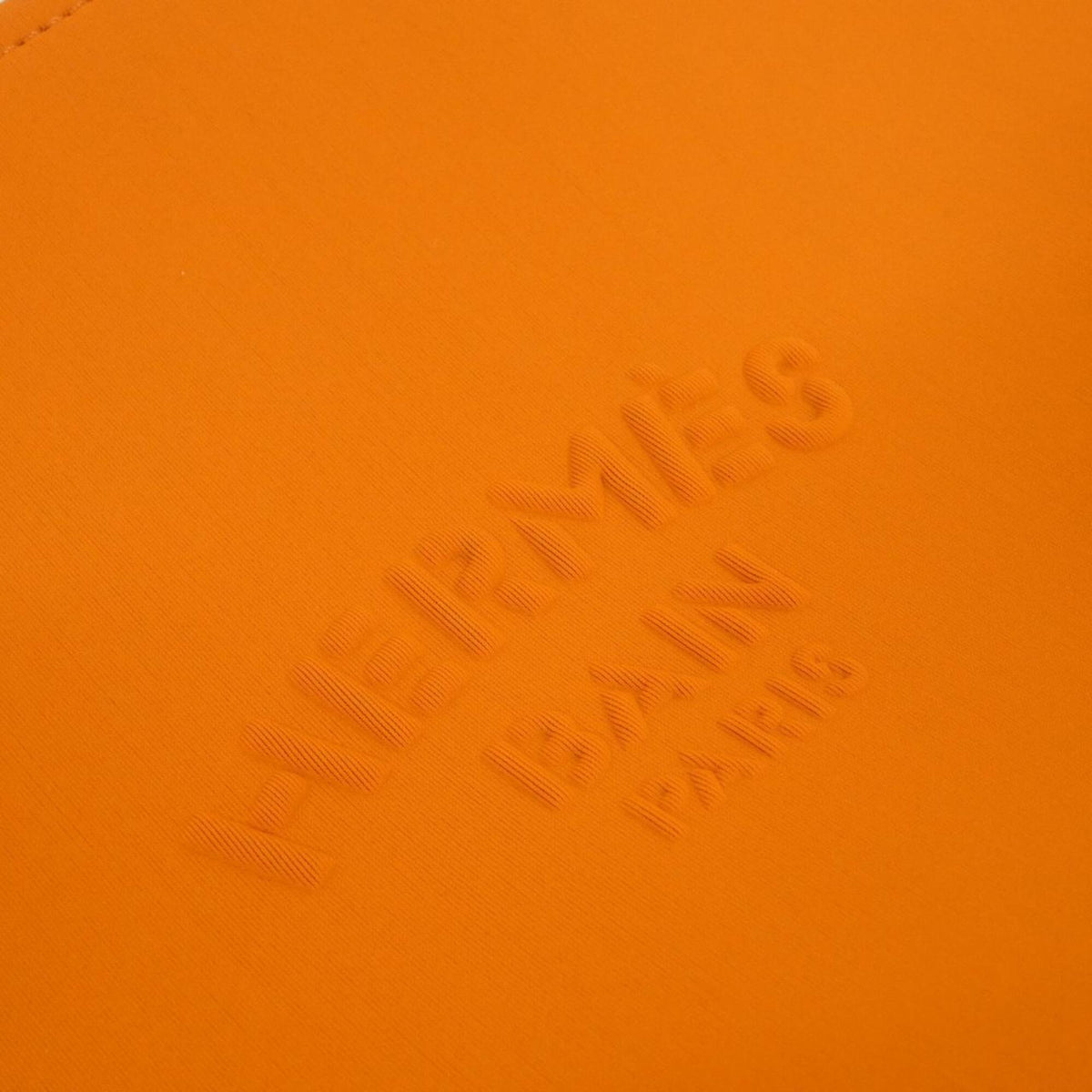 Hermes Orange Polyamide Handbag (Pre-Owned)