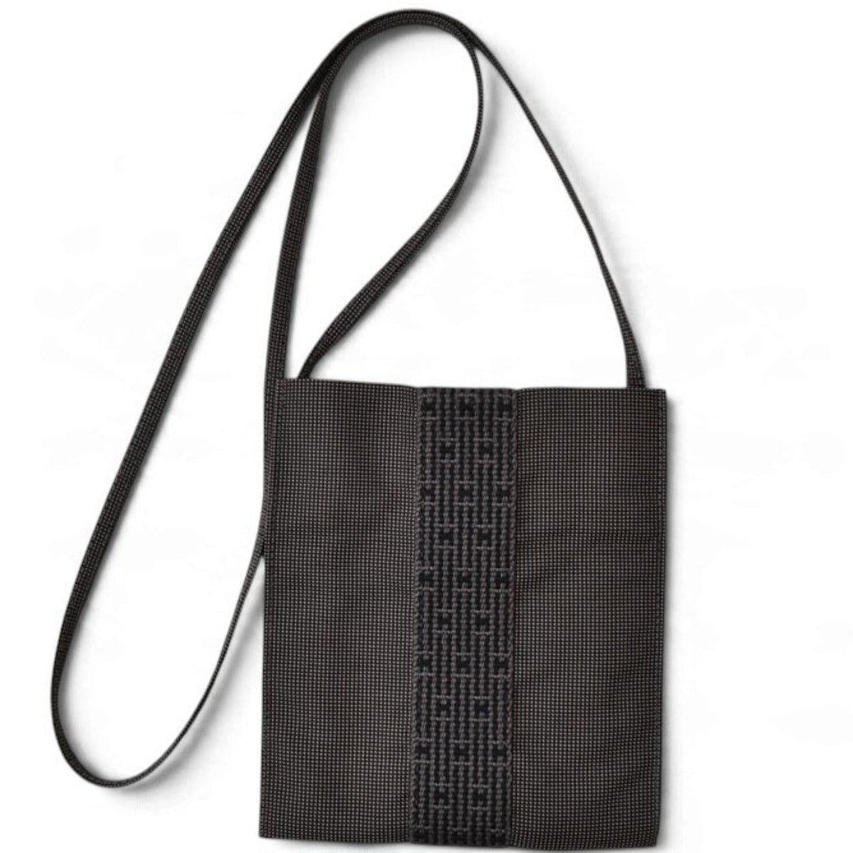 Hermes Her Line Gray Nylon Pochette Shoulder Bag (Pre-Owned)
