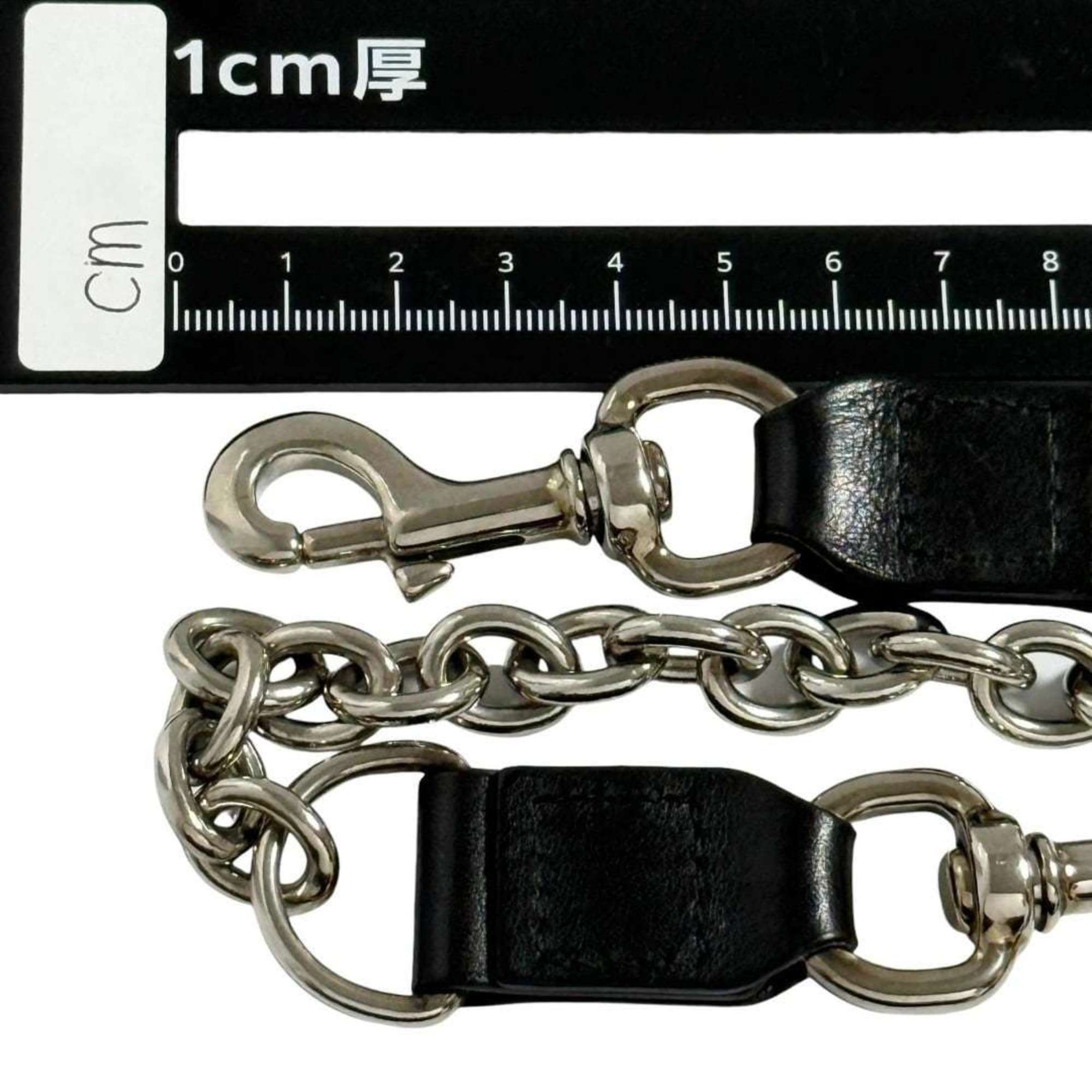 Gucci Leather Metal Chain/Shoulder Wallet (Pre-Owned)