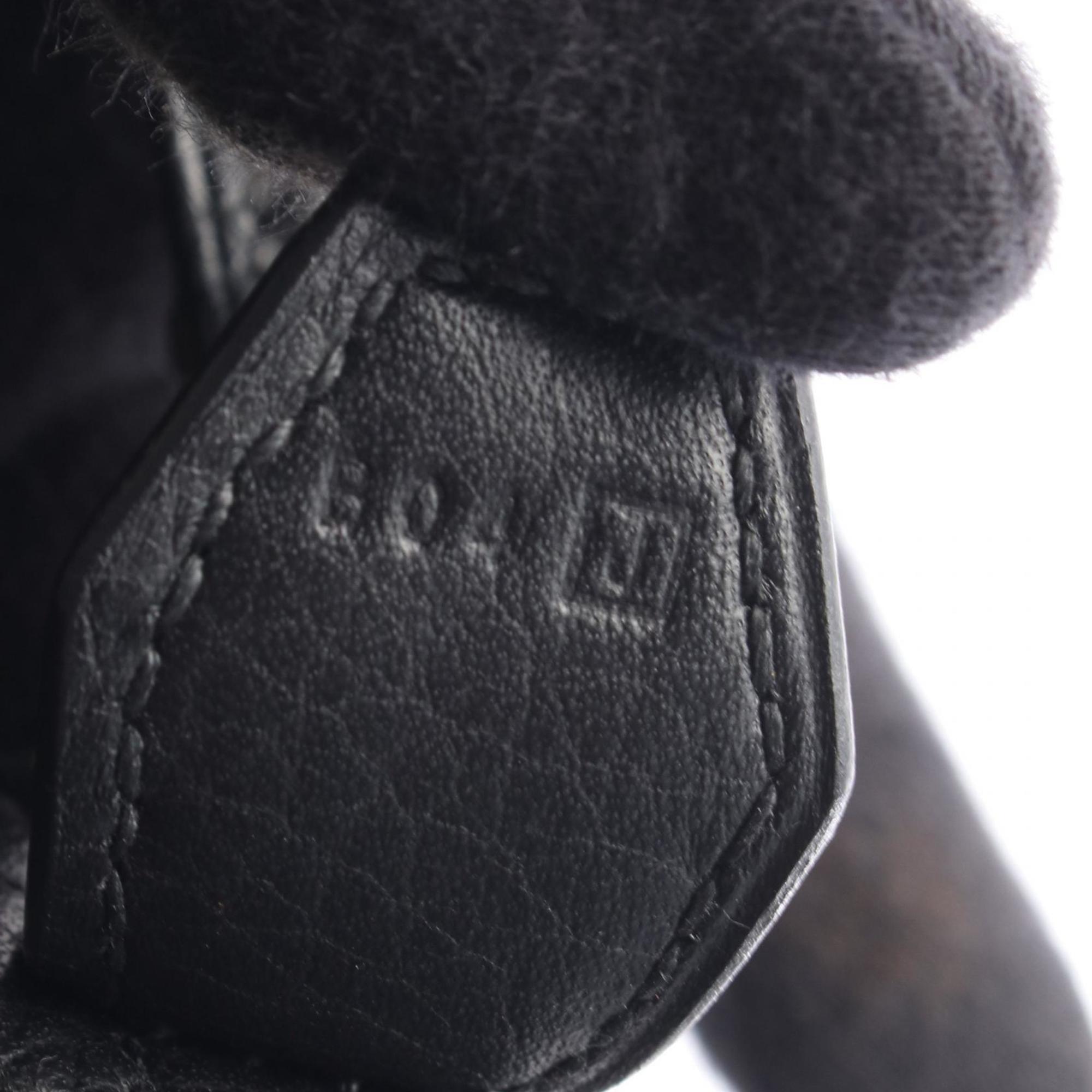 Hermes Black Leather Handbag (Pre-Owned)