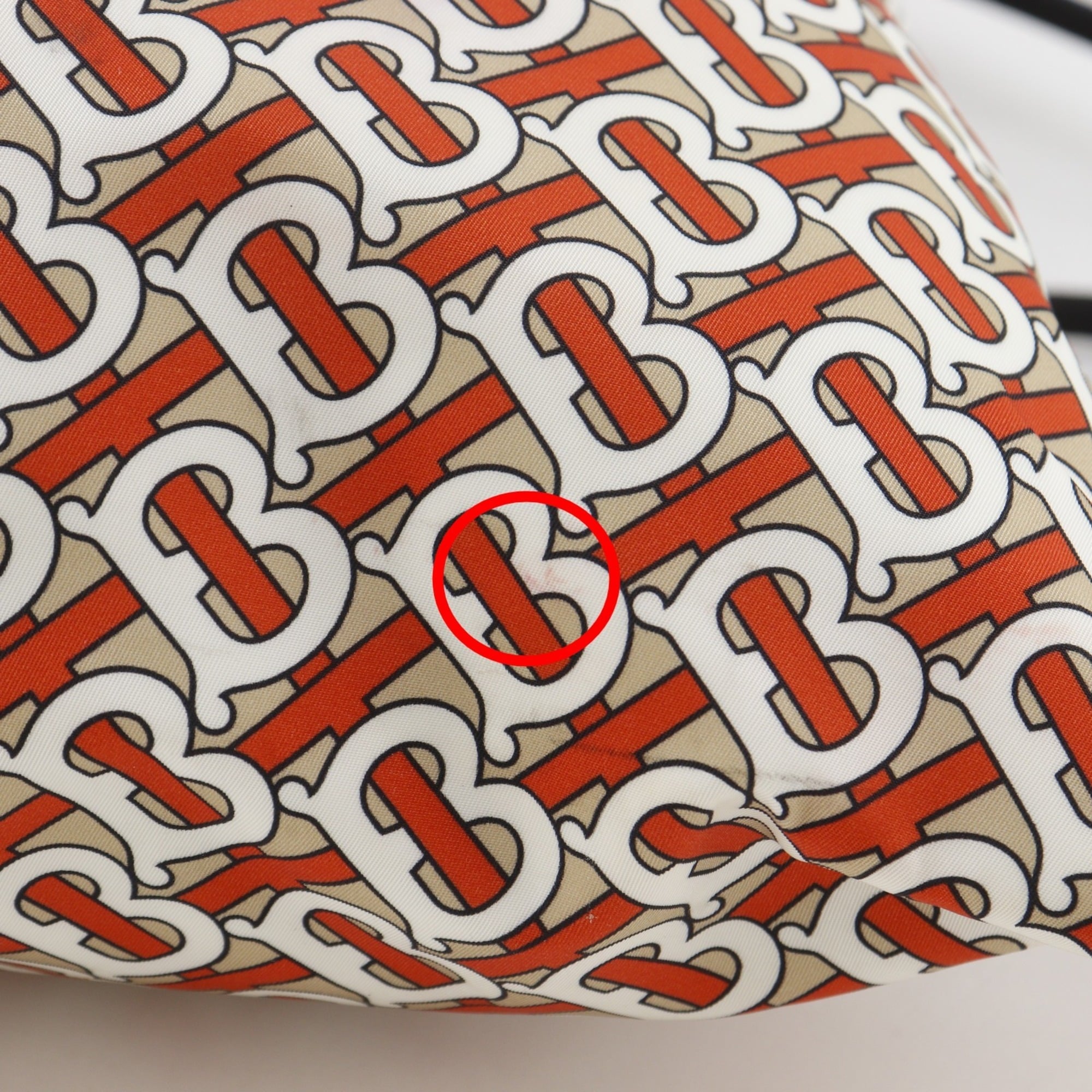 Burberry Orange Nylon Backpack (Pre-Owned)