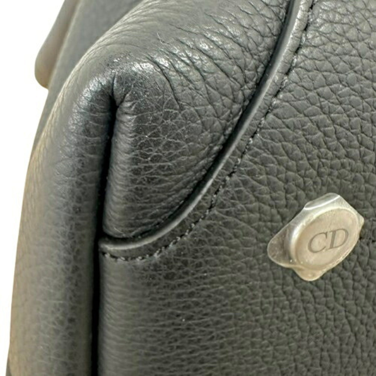 Christian Dior Black Leather Tote Bag (Pre-Owned)