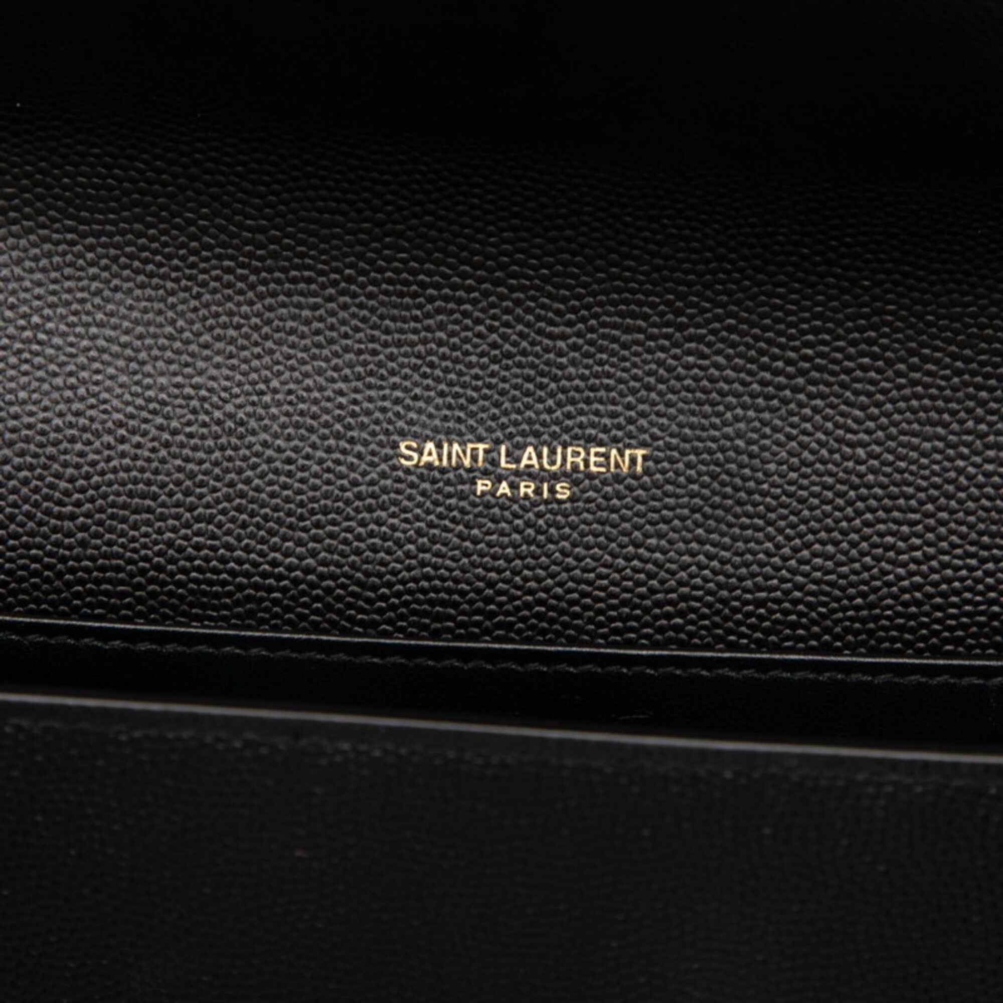 Saint Laurent Black Leather Shoulder Bag (Pre-Owned)