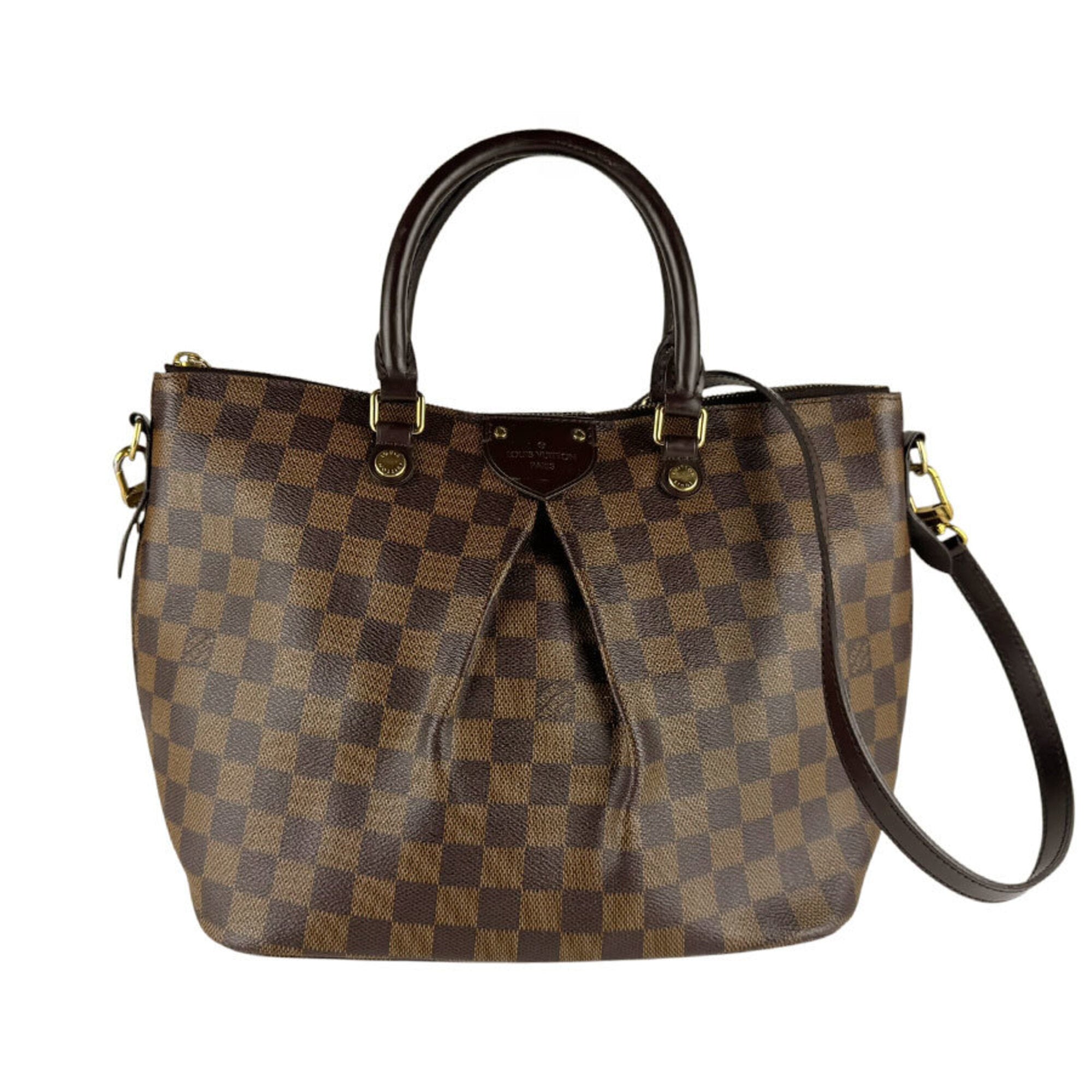 Louis Vuitton Damier Canvas Ebene Damier Canvas Handbag Shoulder Bag (Pre-Owned)